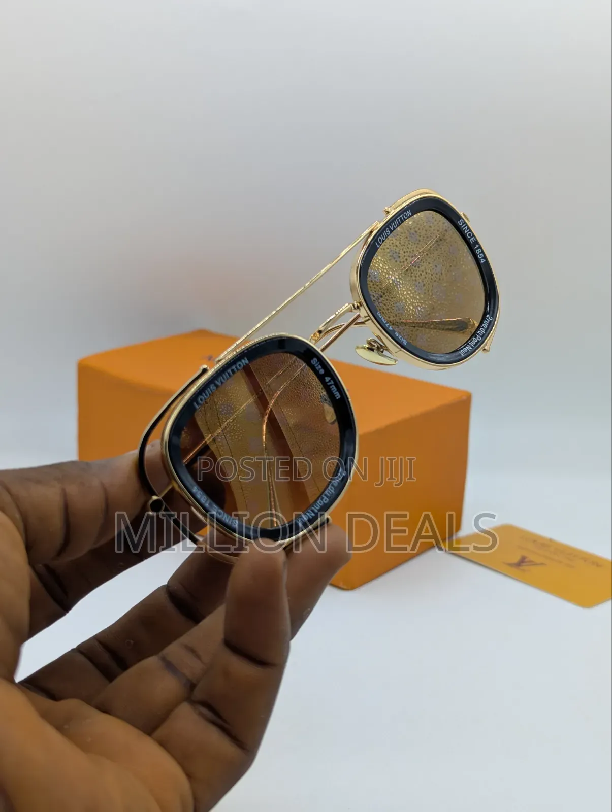 Classic Trendy Men's Brown Luxe Sunglasses