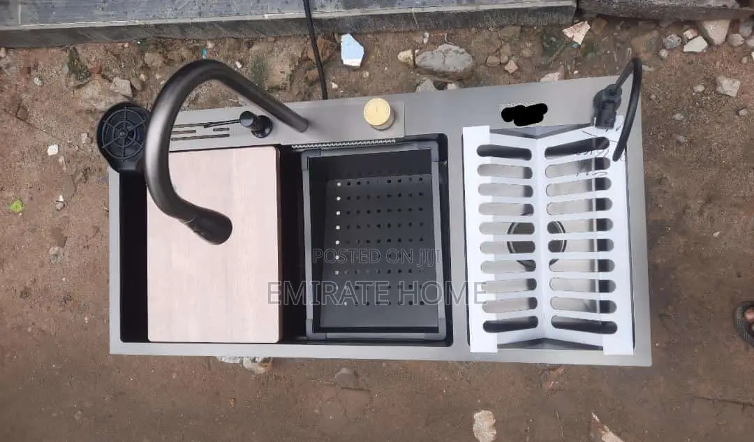 Kitchen Sink With Complete Accessories and Tap