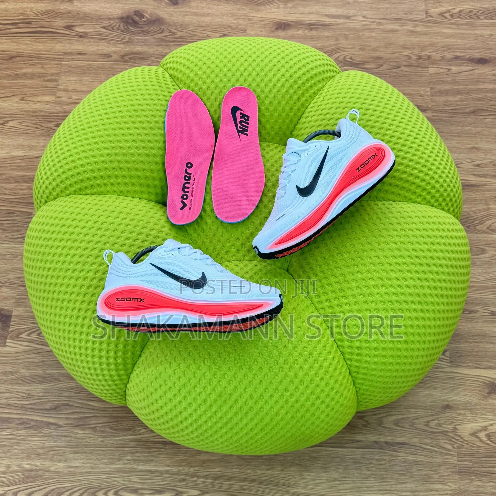 Original Air Max Vomero White and Orange Sole