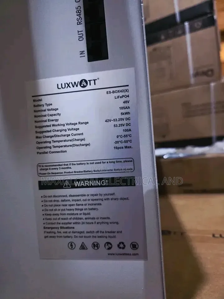 Luxwott 5kwh Lithium Battery