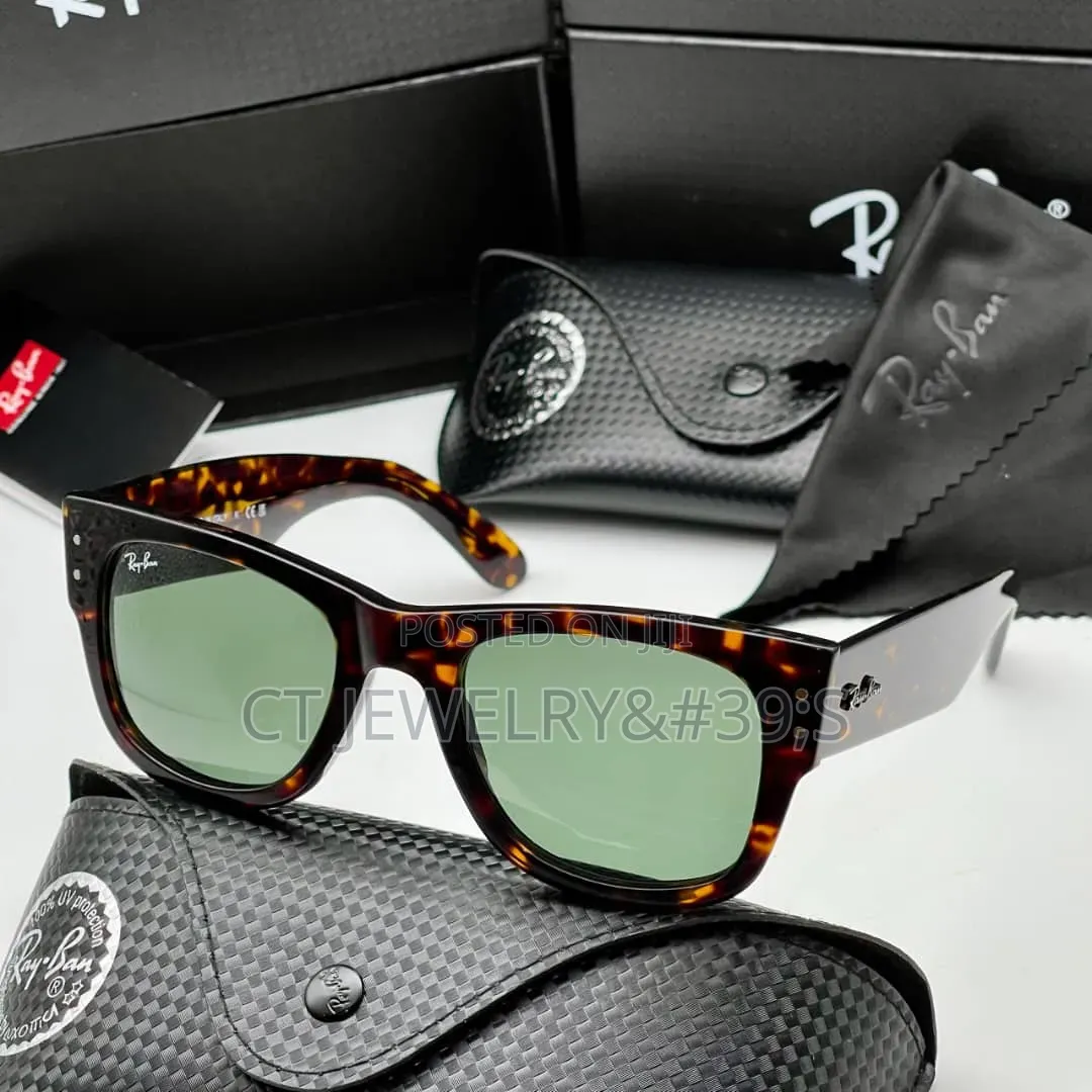 Luxury Ray-Ban Style Sunglasses Blue Gradient Lens, Uv Protection