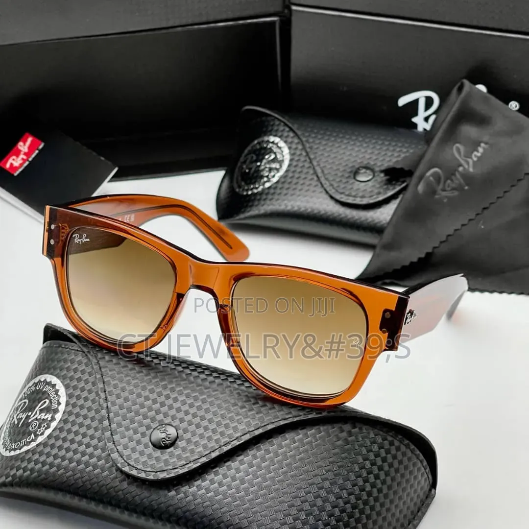 Luxury Ray-Ban Style Sunglasses Blue Gradient Lens, Uv Protection