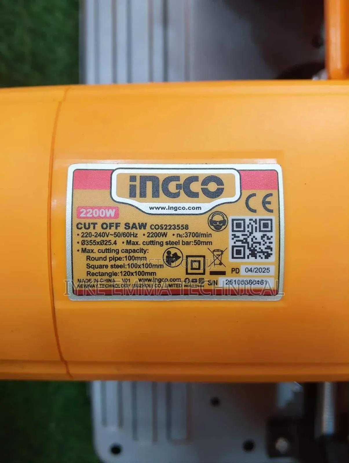Ingco Cos223558 Cut-Off Saw 2200w