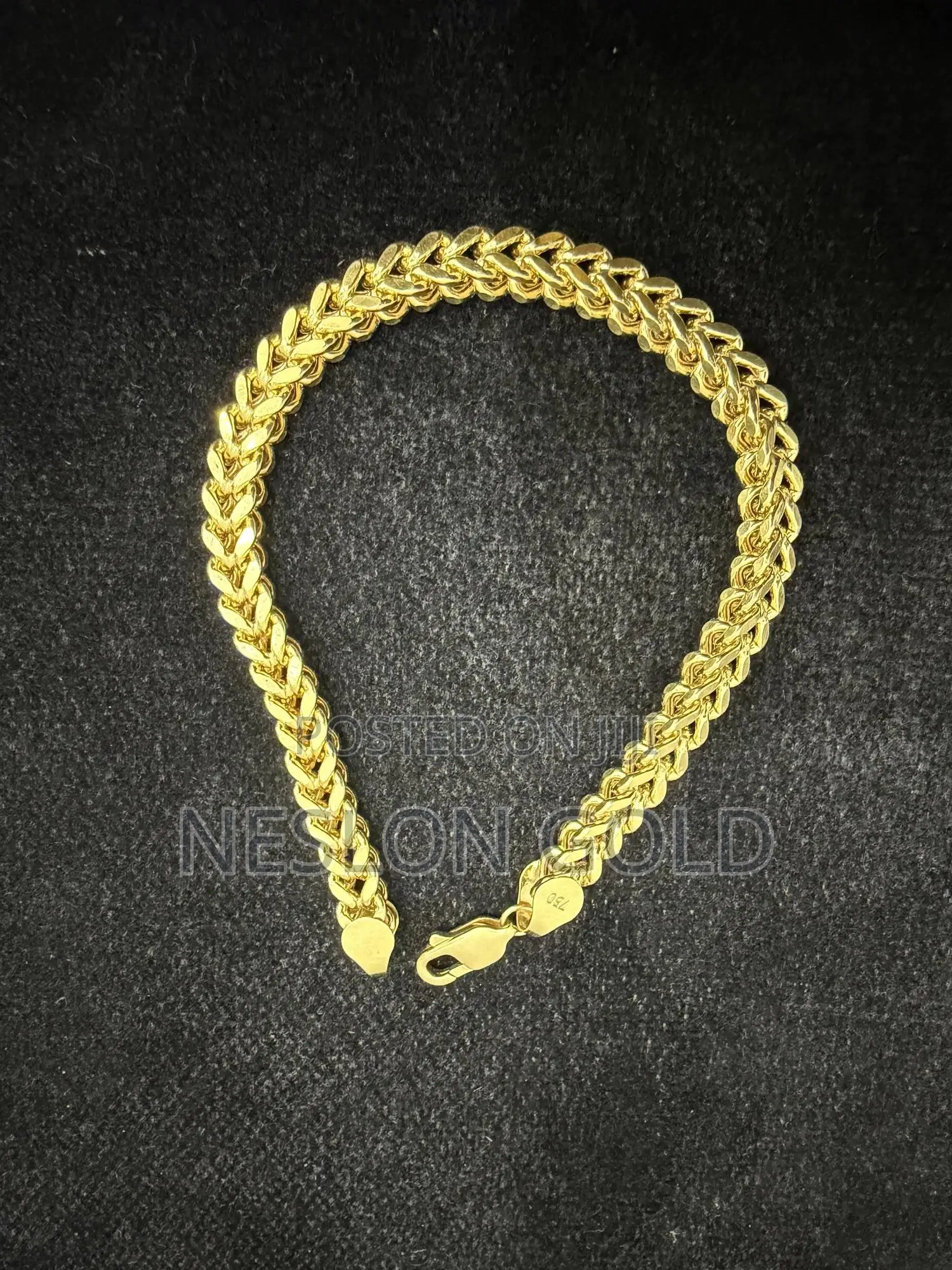 Italy 750 Tested 18karat Franco Design Bracelet