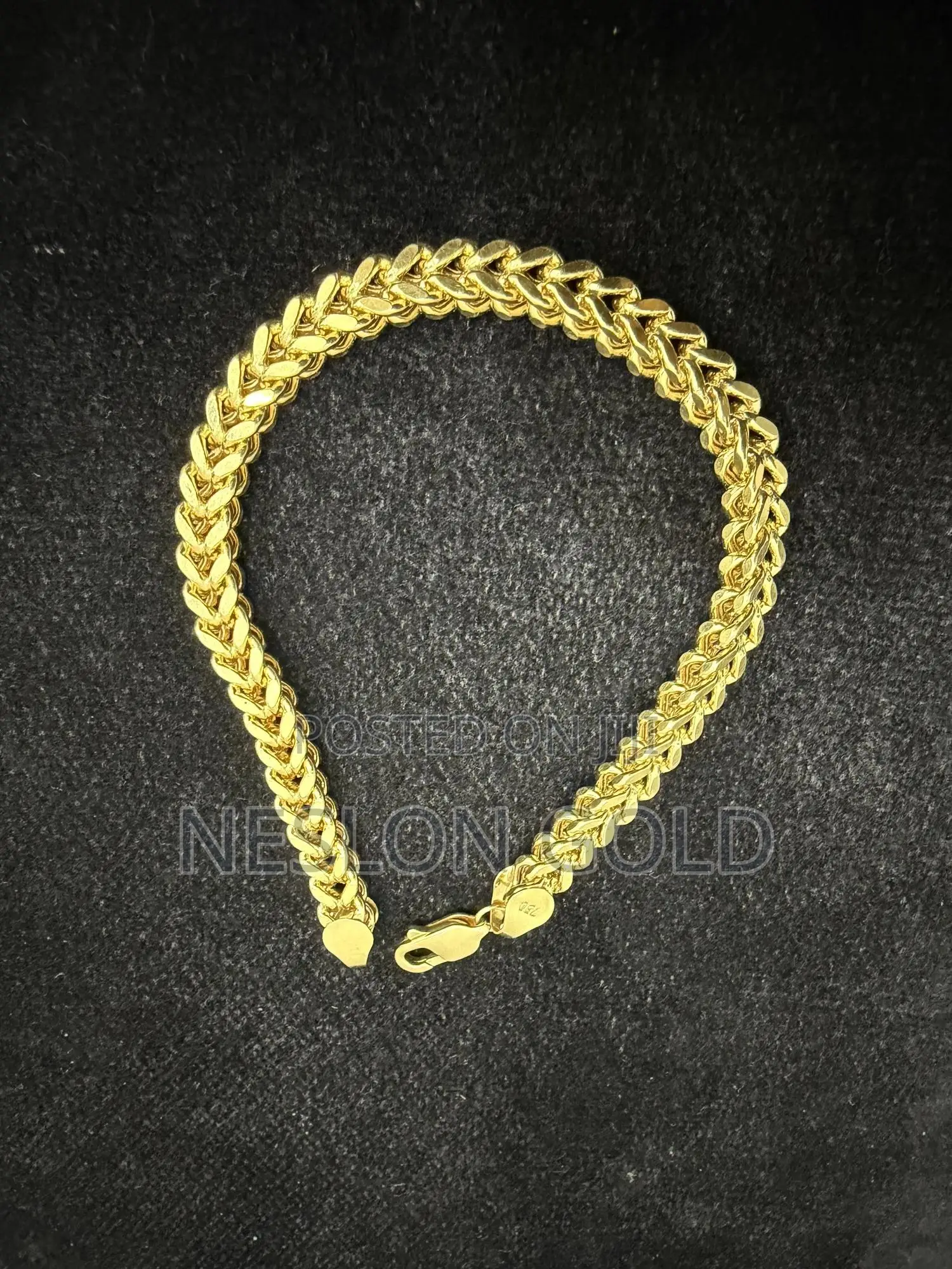 Italy 750 Tested 18karat Franco Design Bracelet
