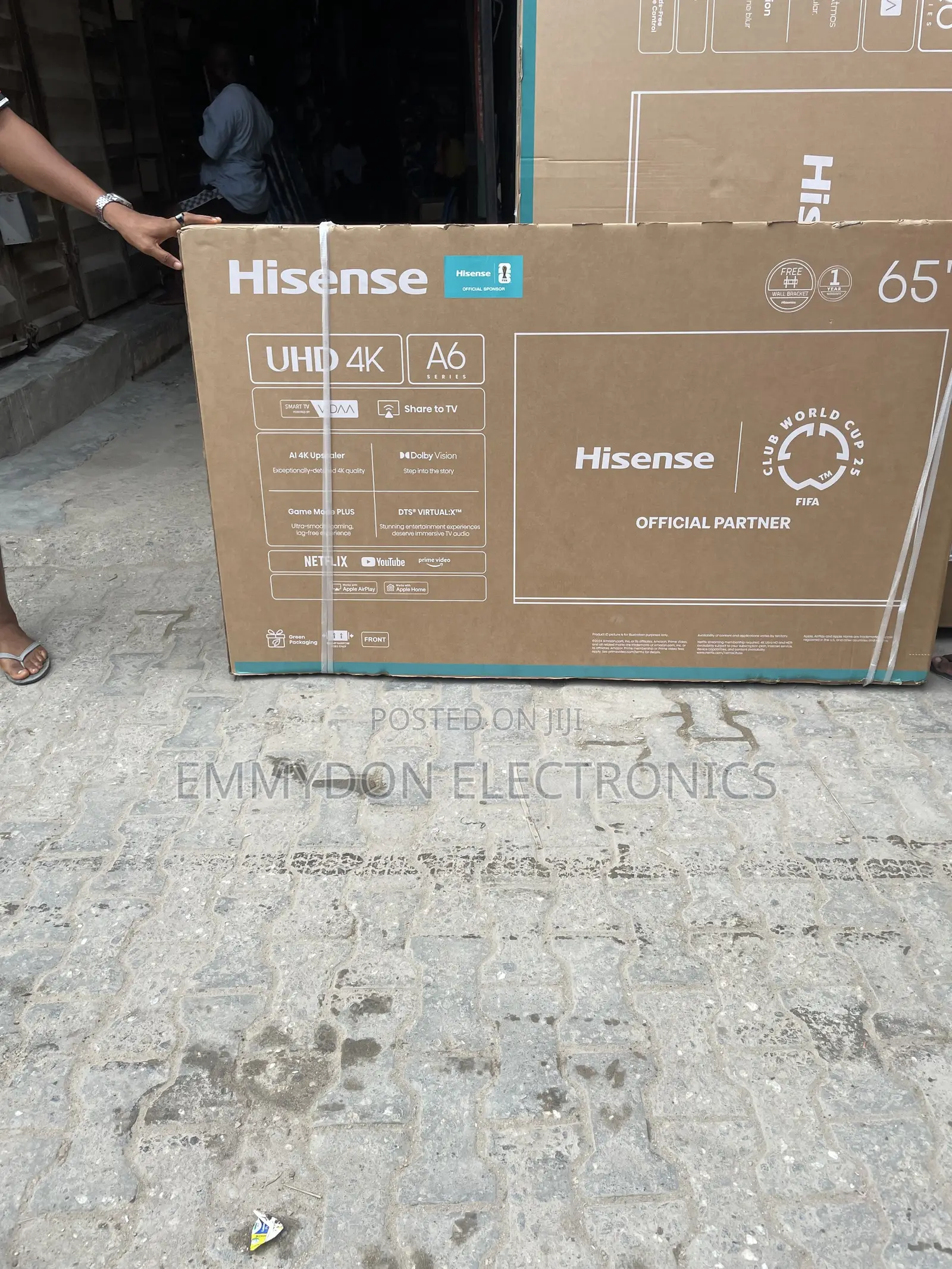 Original Hisense 65” Smart Tv With HDR Technology