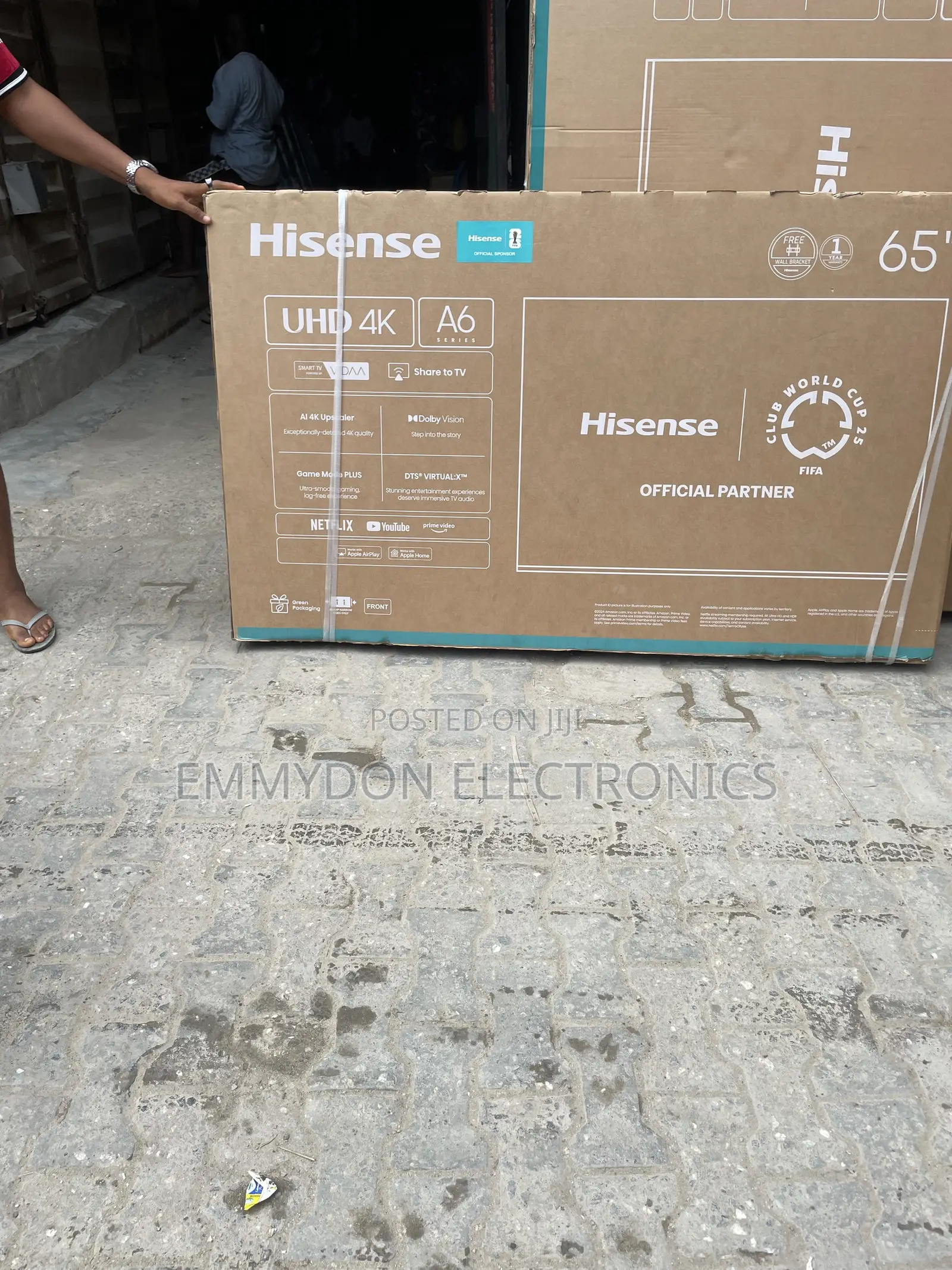 Original Hisense 65” Smart Tv With HDR Technology