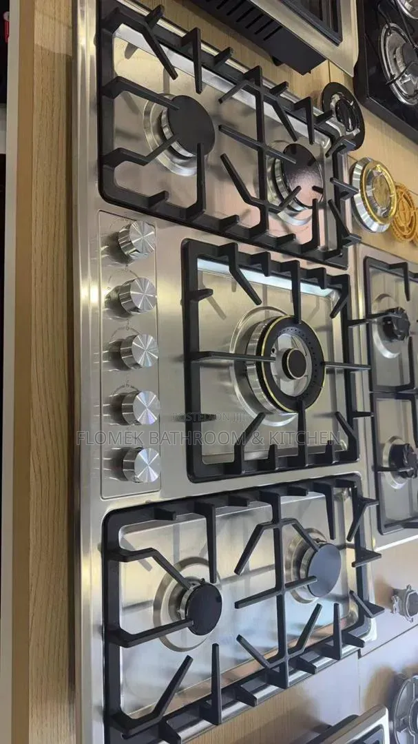 Luxury 5-Burner Built-in Gas Hob – Heavy Duty Stainless Steel Cooktop.