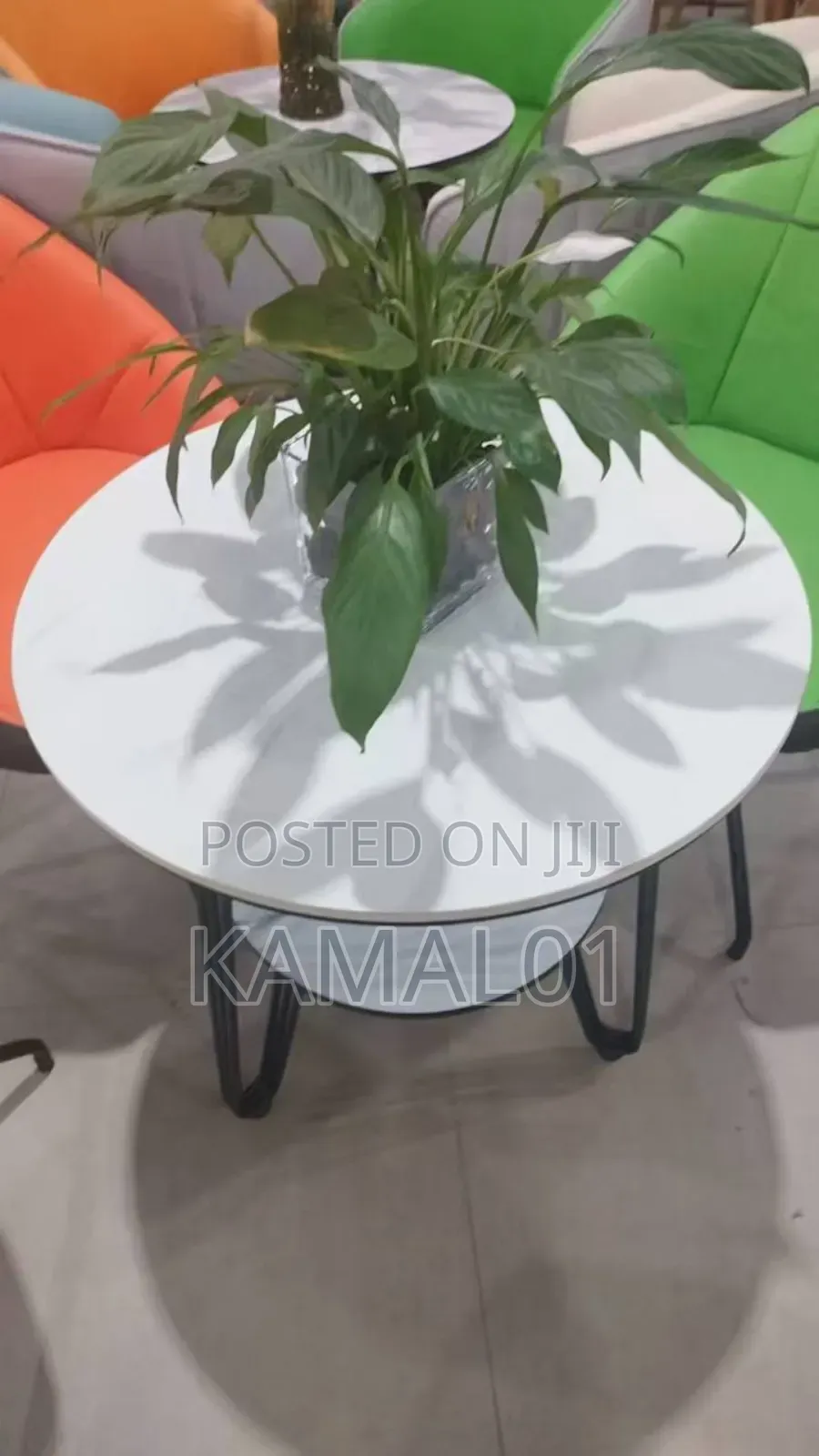 2 Tier Round Coffee Table With Couch Edge