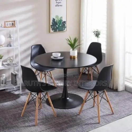 Brand New Imported Round Dining Table With 4 Chairs Furniture