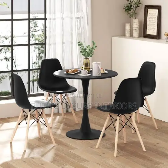 Brand New Imported Round Dining Table With 4 Chairs Furniture