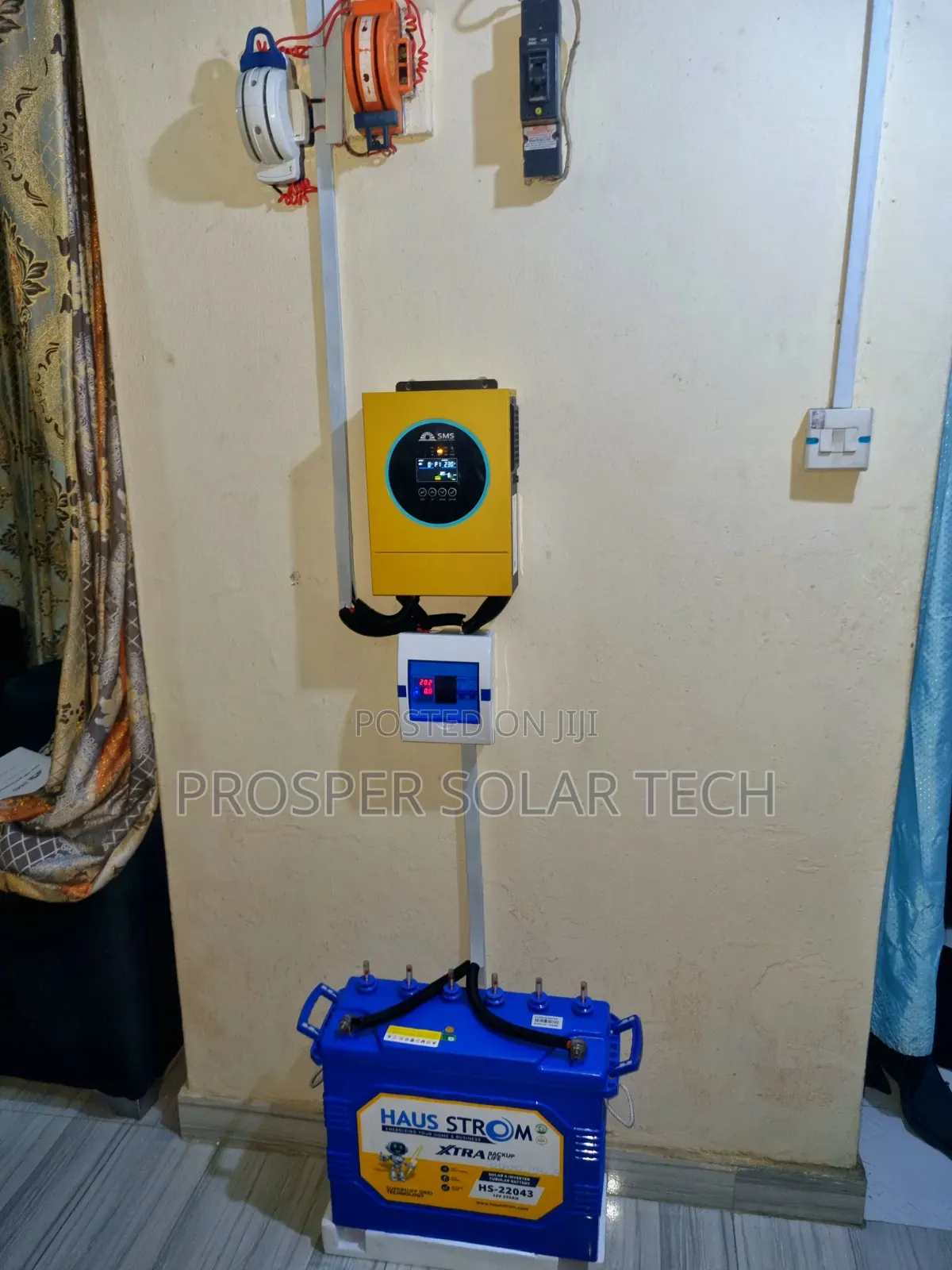 1.2kva Hybrid Inverter Setup With 220ah Tubular Battery