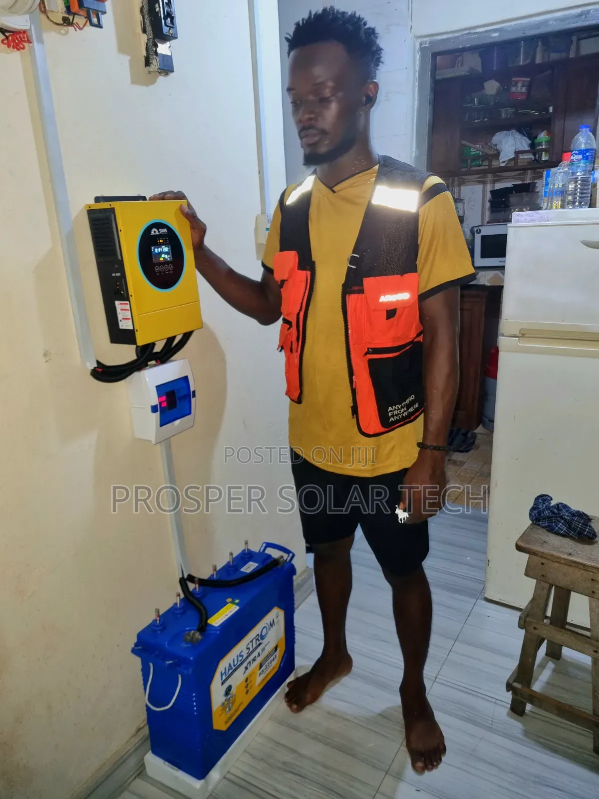 1.2kva Hybrid Inverter Setup With 220ah Tubular Battery