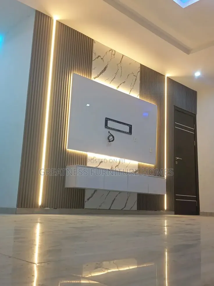 Tv Console With Floated Panel