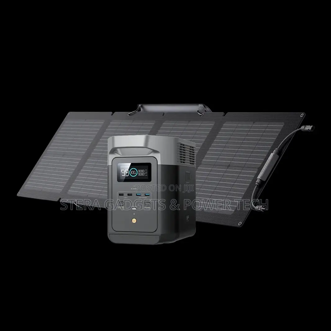 Ecoflow Delta 2 Solar Generator + 220w Portable Mono Solar Panel