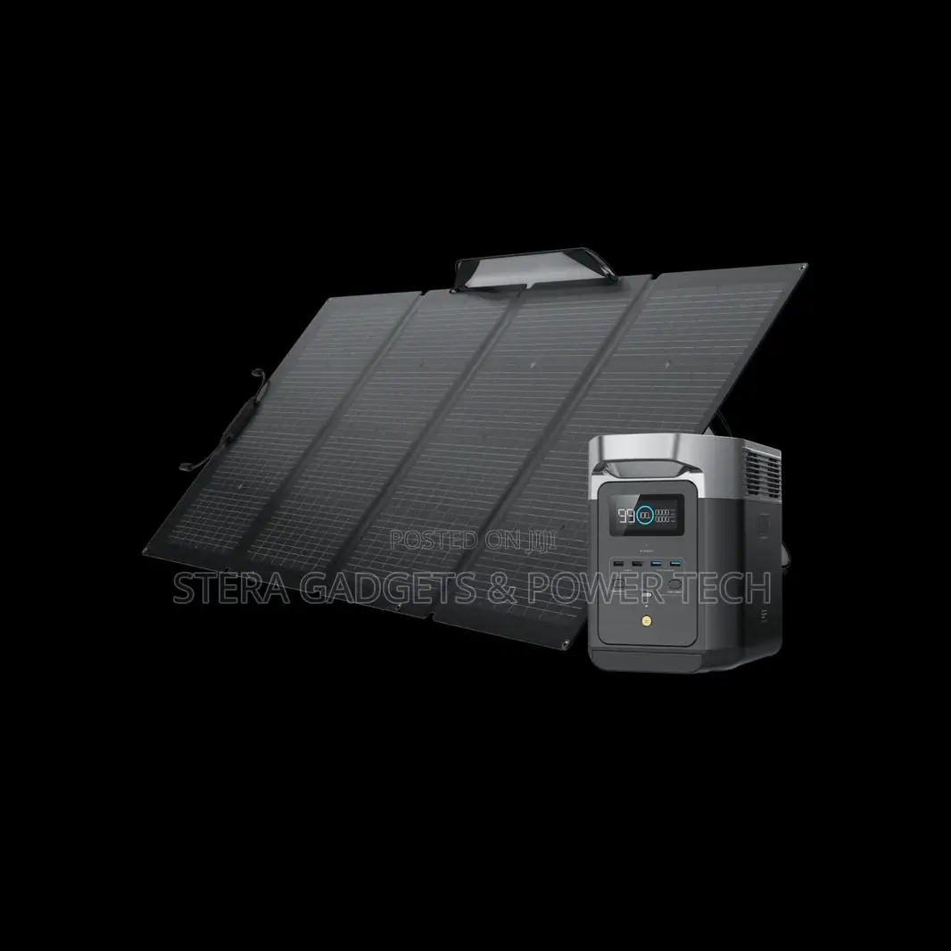 Ecoflow Delta 2 Solar Generator + 220w Portable Mono Solar Panel