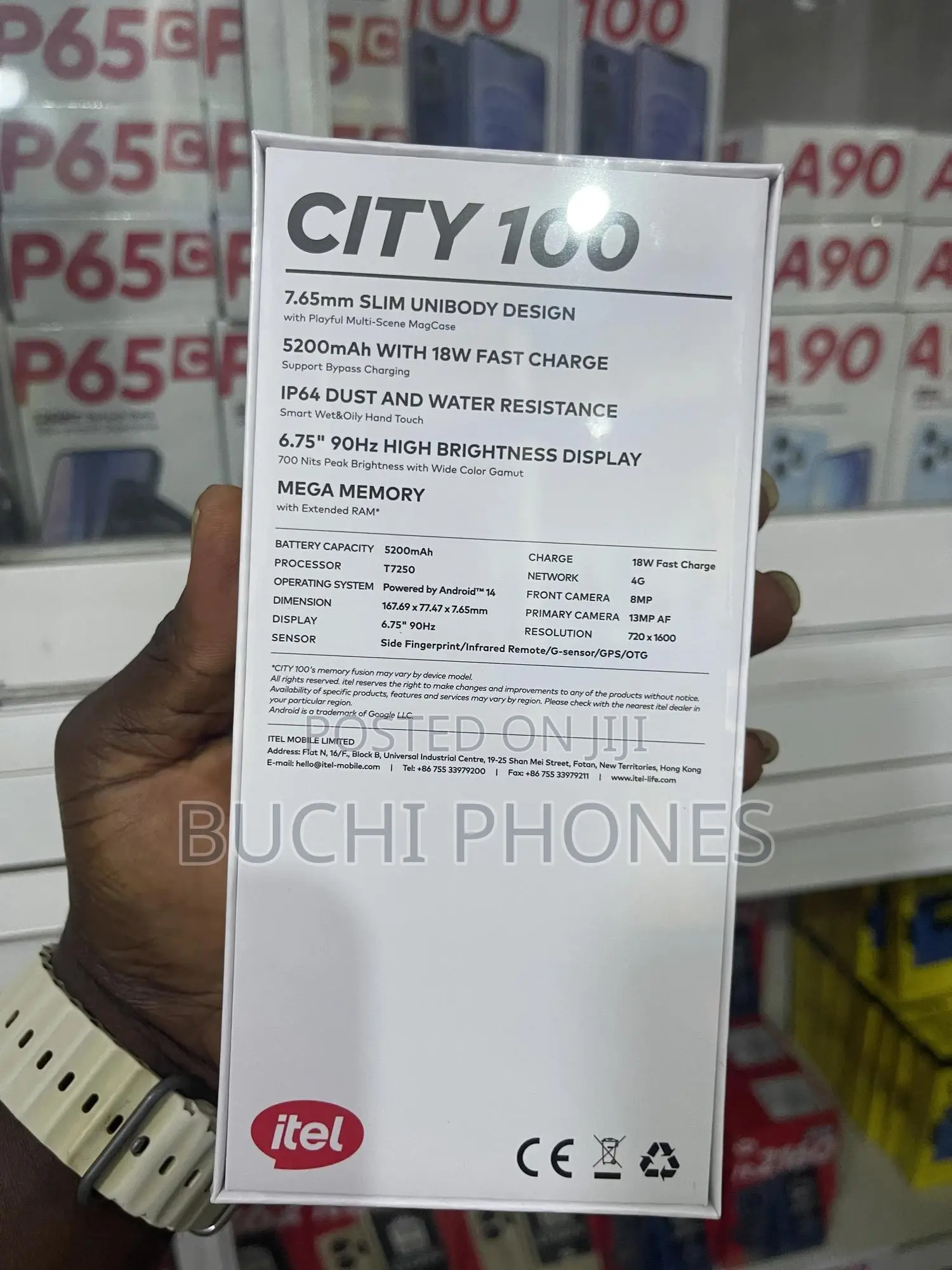 New Itel City 100 128 GB Black