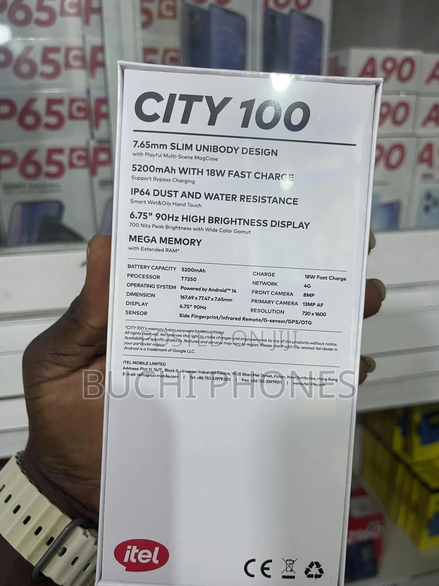 New Itel City 100 128 GB Black