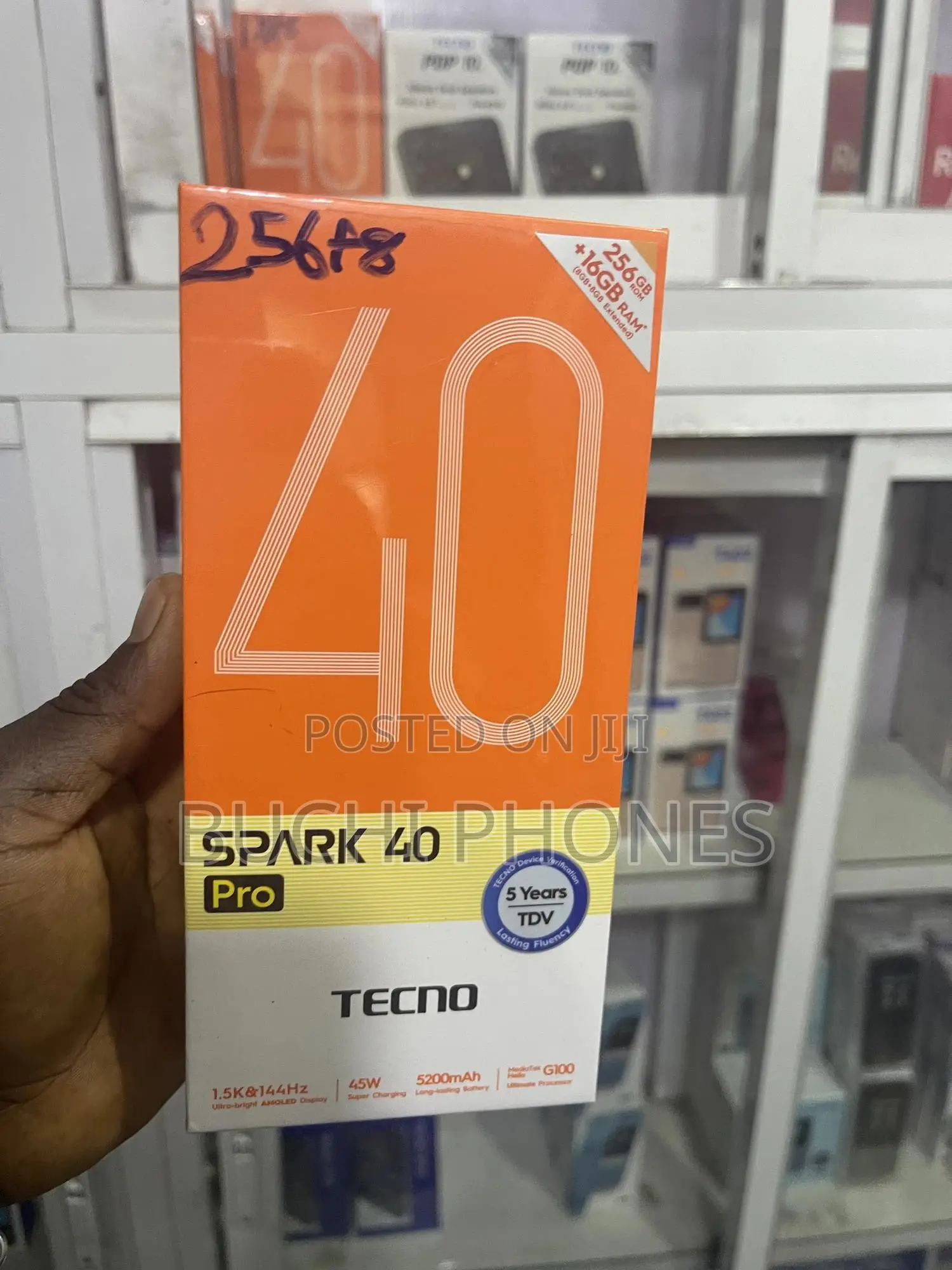 New Tecno Spark 40 Pro 256 GB Black