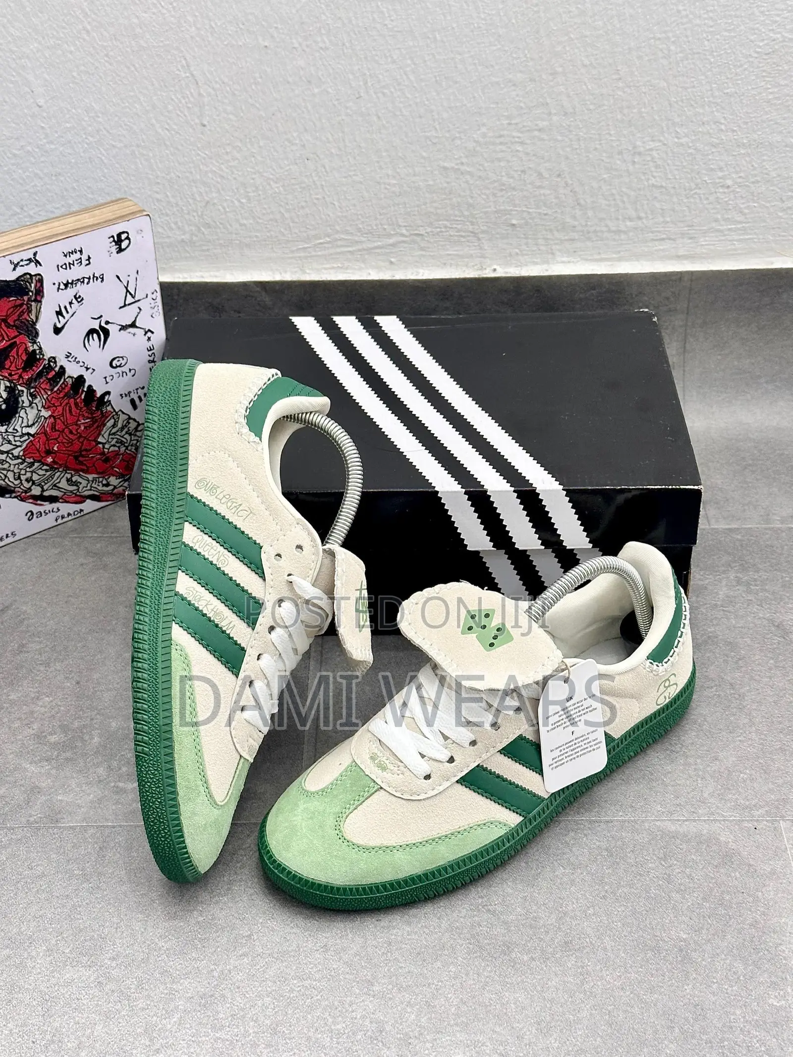Adidas Samba —Green Stussy