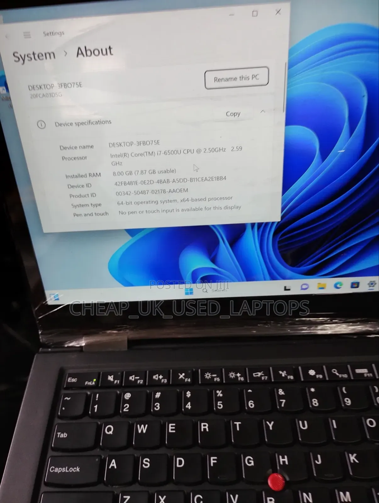 Laptop Lenovo ThinkPad X1 Carbon 8GB Intel Core i7 SSD 128GB
