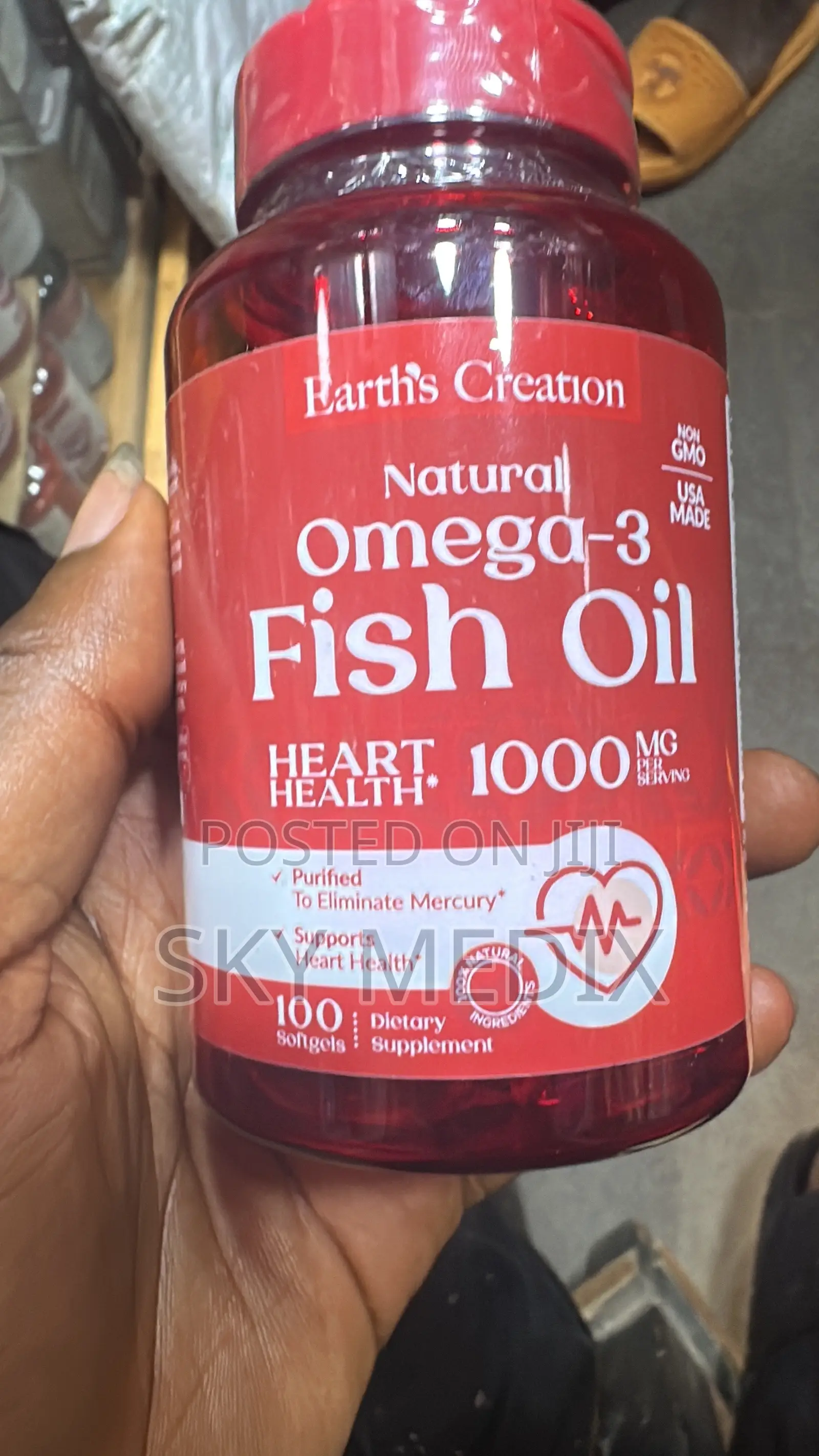 Earth Creation Omega 3 Fish Oil 1000mg