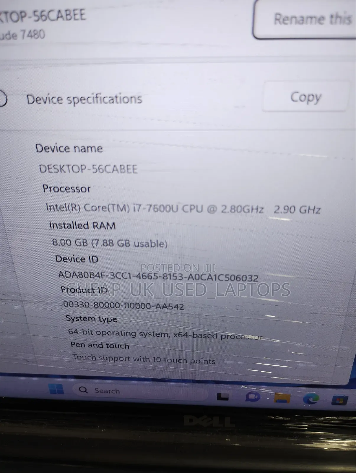 Laptop Dell Latitude 14 7480 8GB Intel Core i7 SSD 256GB