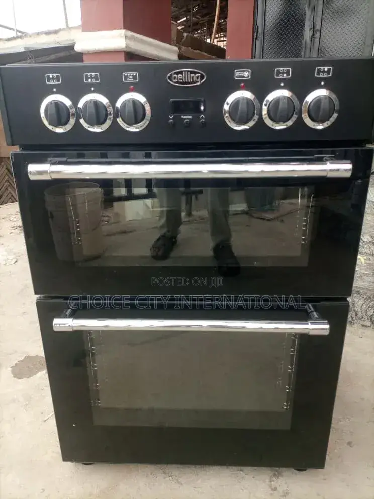 Belling 4 Burners Electric Cooker With Dual Oven Cabinet