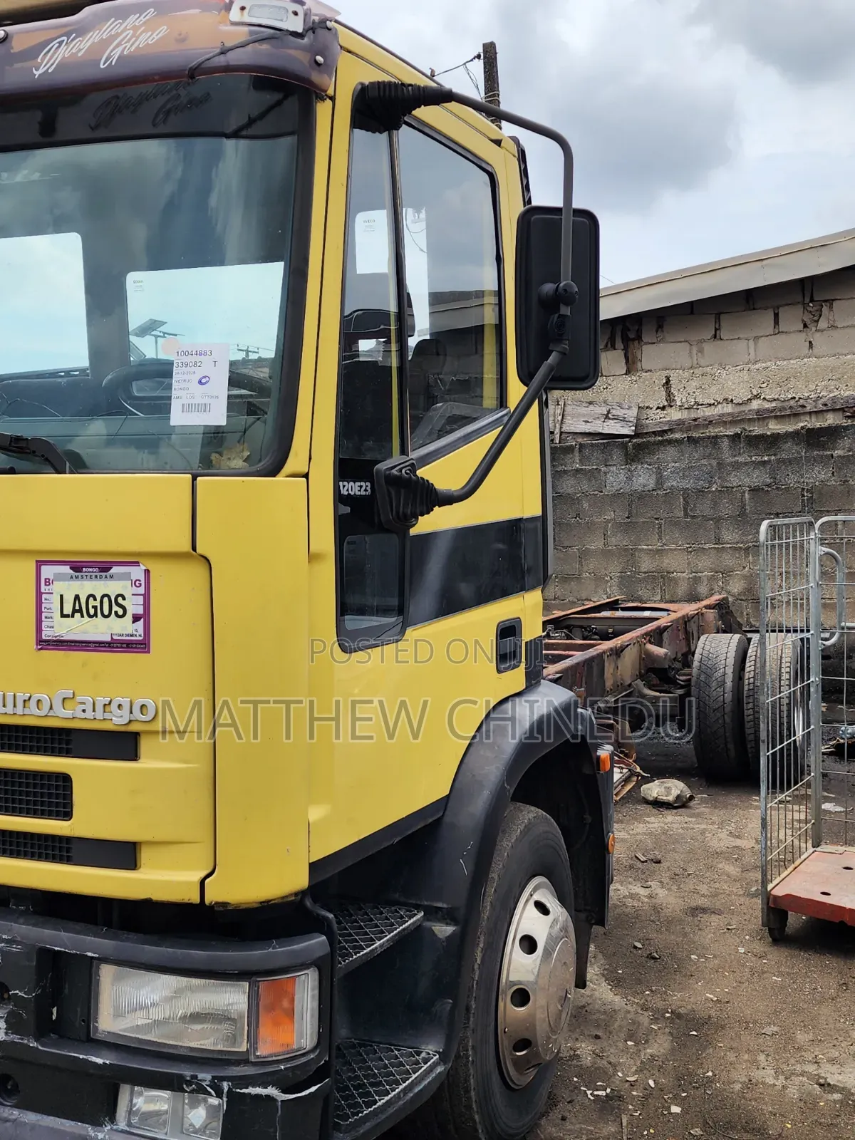 Clean Foreign Used Iveco Euro Cargo Cap and Chassis Truck