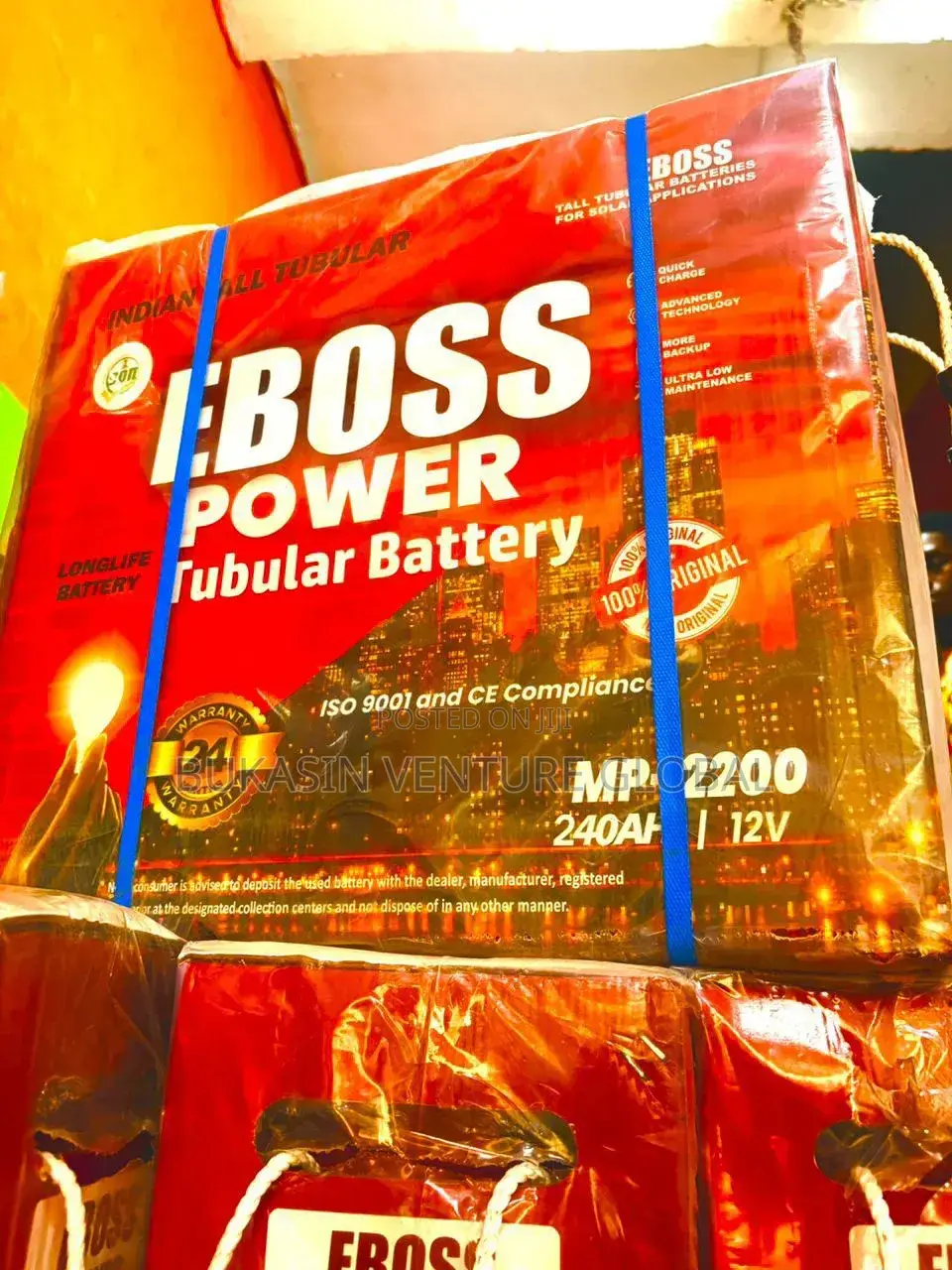 Eboss Power Tubular Battery 240a