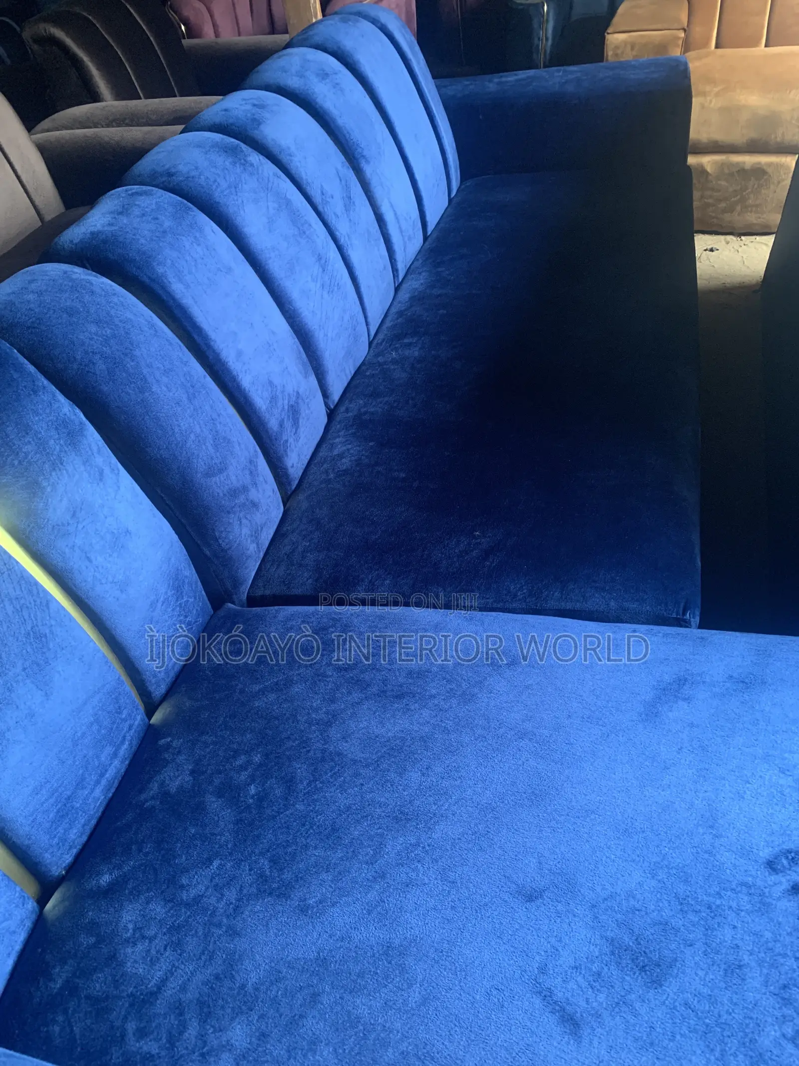 Fully Cushioned Blue Lshape and Single Seater