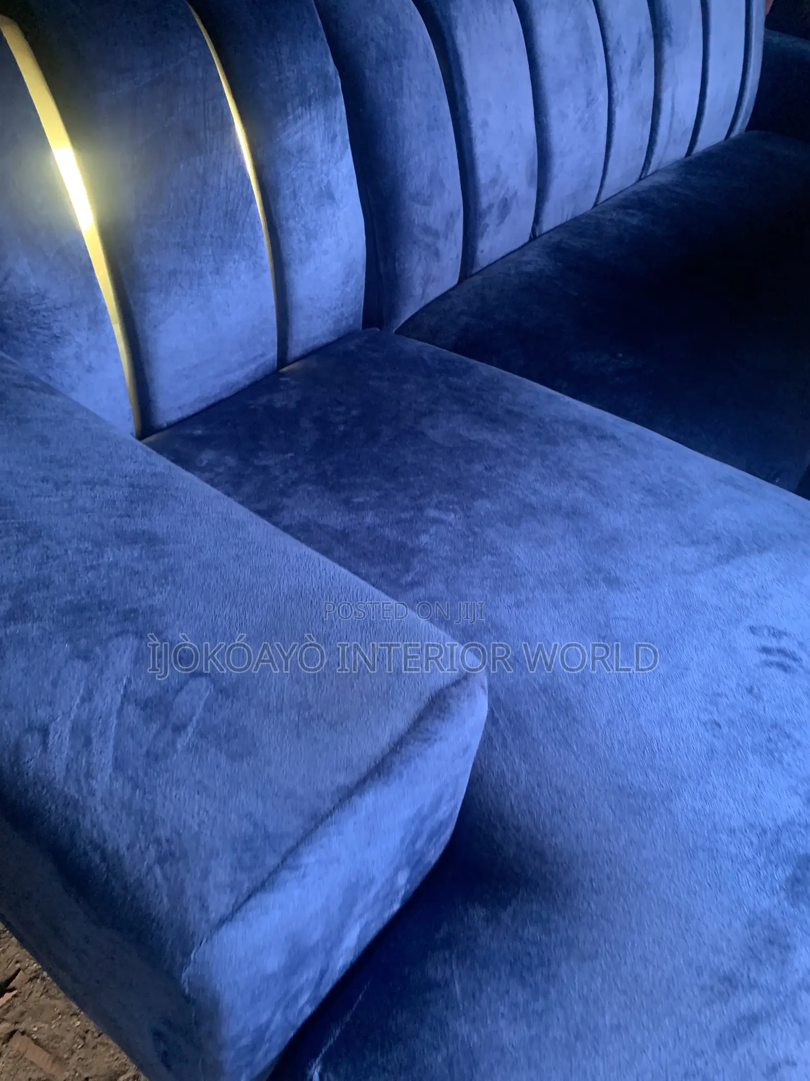 Fully Cushioned Blue Lshape and Single Seater