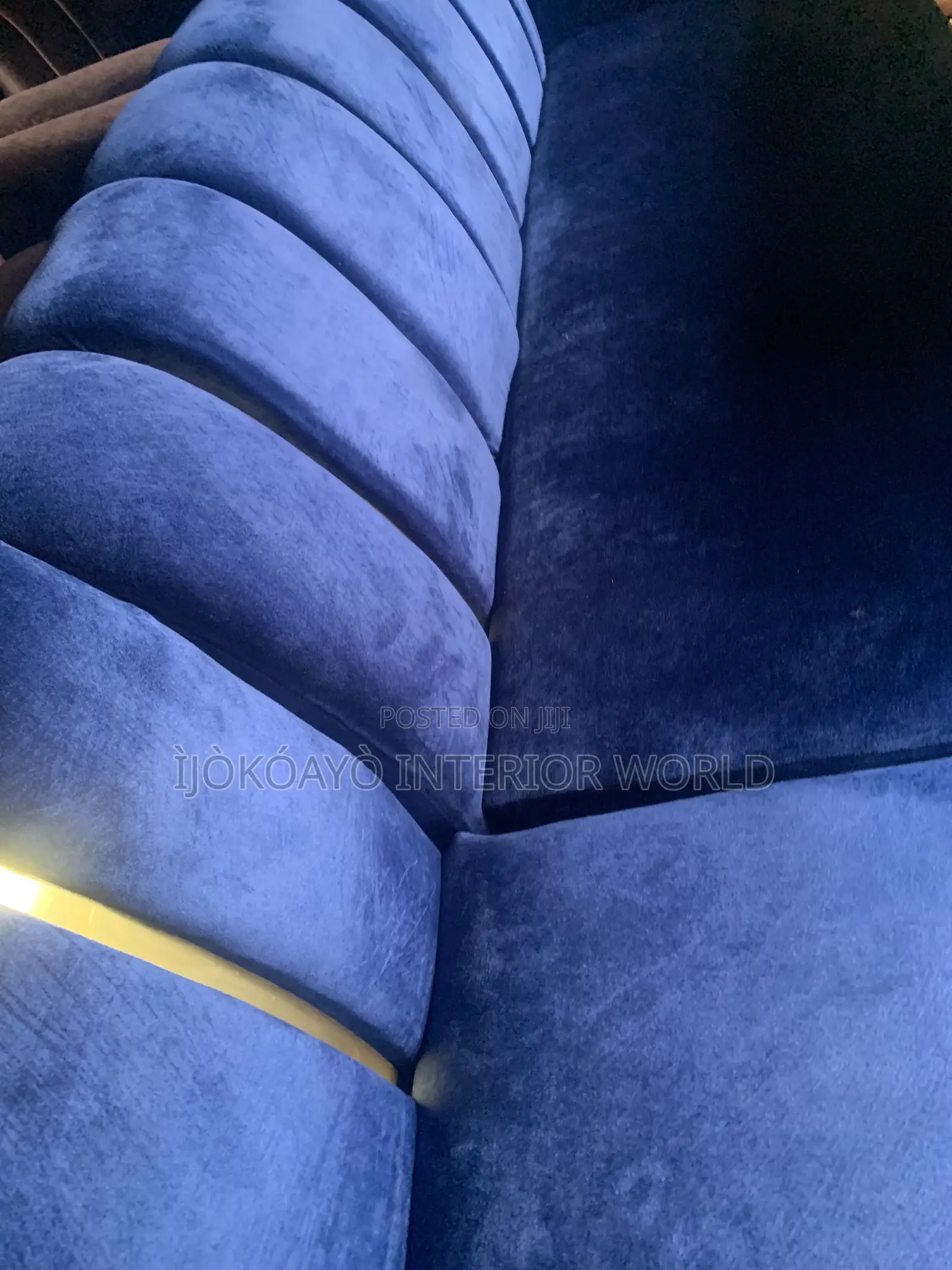 Fully Cushioned Blue Lshape and Single Seater