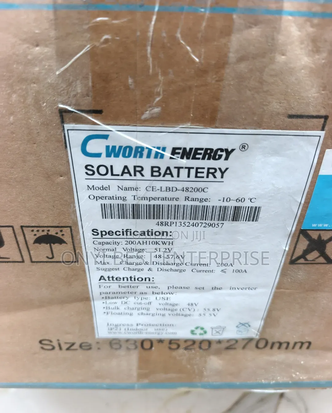 C-Worth Energy Lithium Ion Battery 10kwh-48v/51.2v