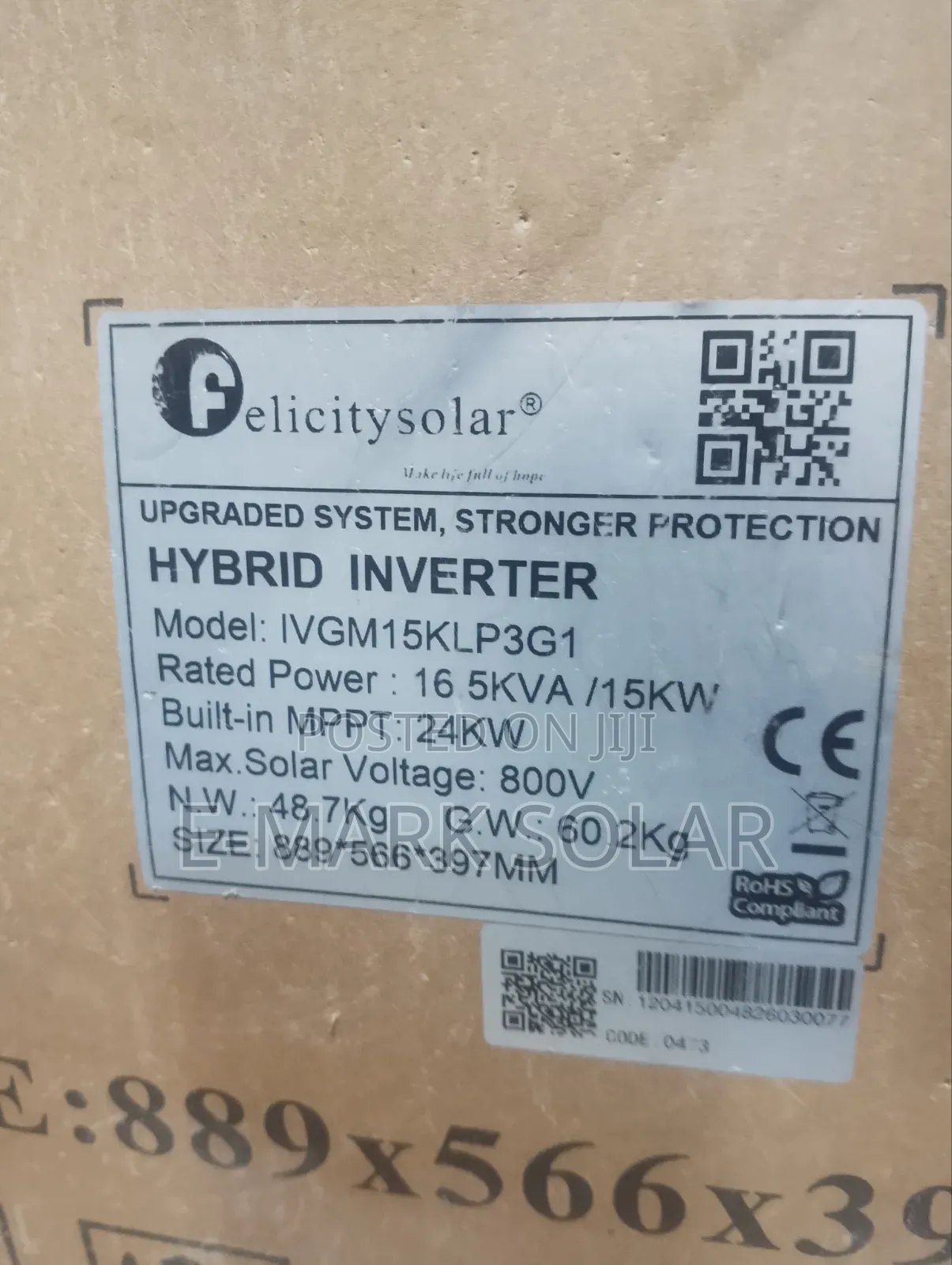 15kwh Deye / Felicity 800v 3-Phase Hybrid Inverter (Explanation) Call