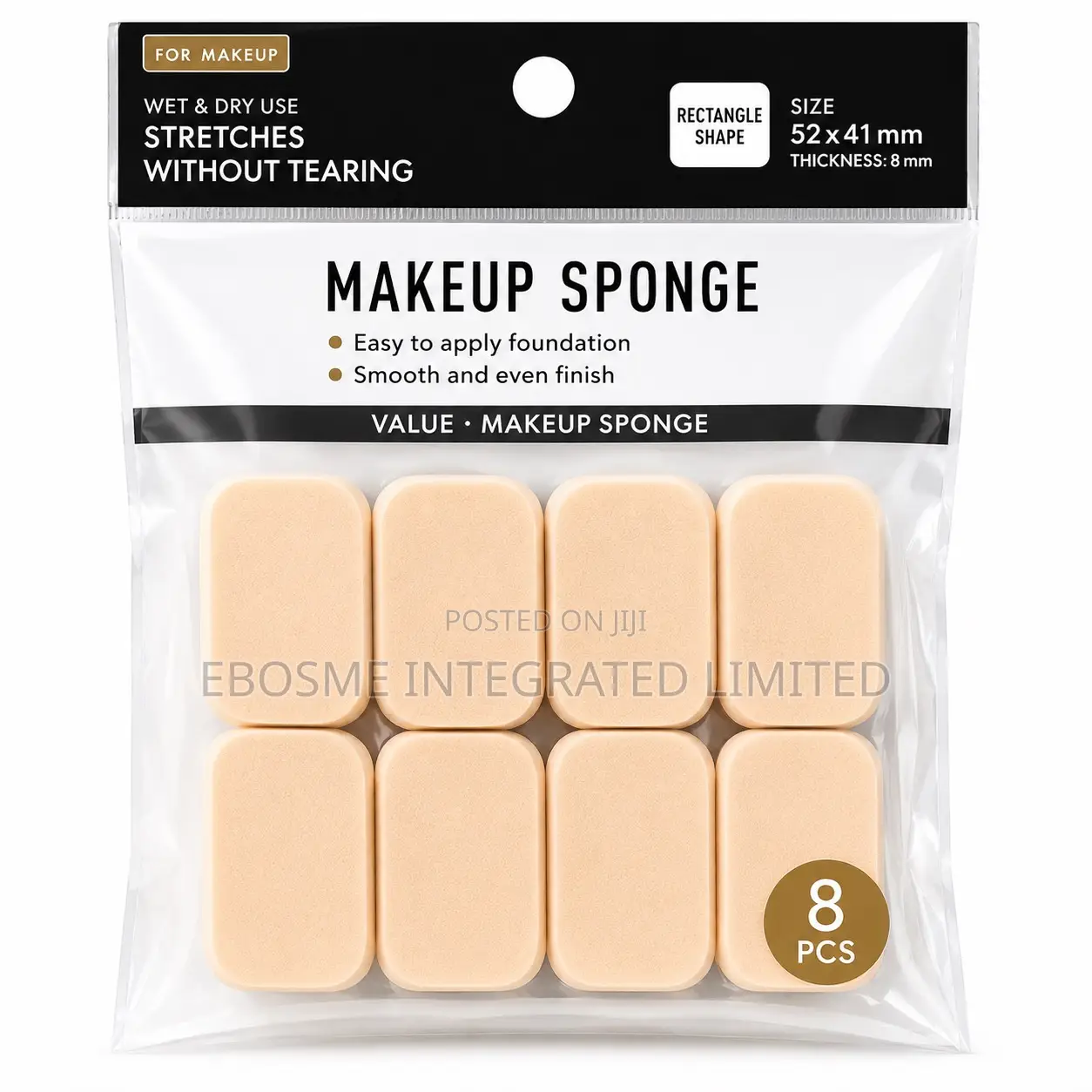 8 Pieces Makeup Sponge Set – Soft Cosmetic Foundation Sponges