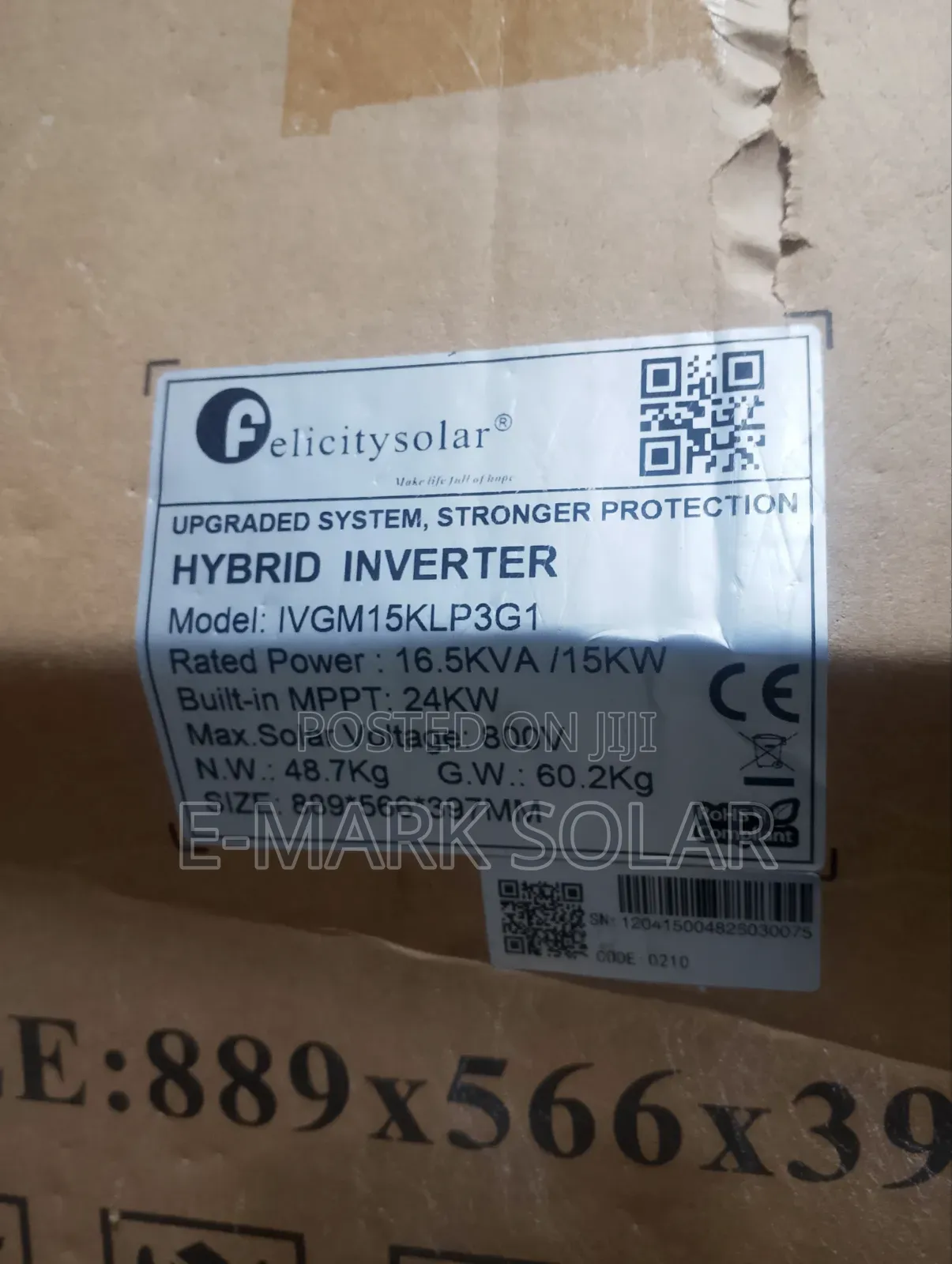 15kva 48v I v G M Felicity Solar Inverter Hybrid 800v 3-Phase Hybrid