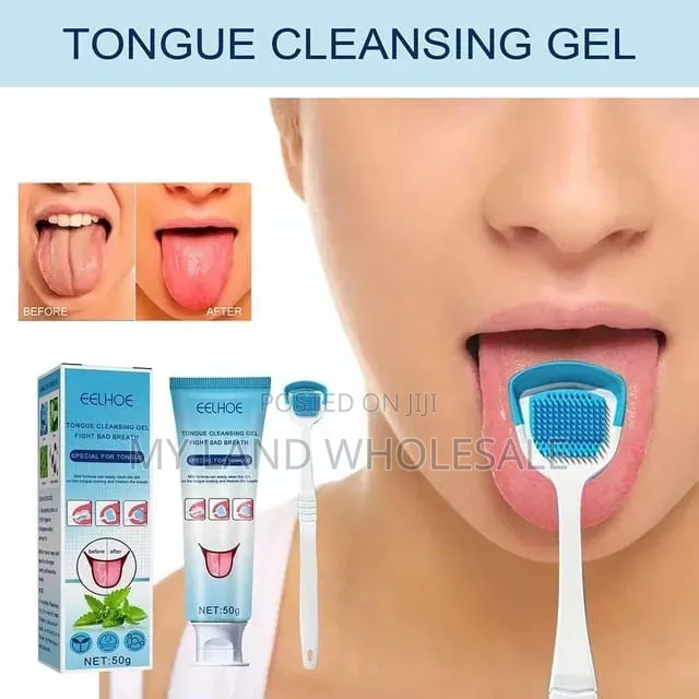 Tongue Cleansing Gel With Tongue Scraper/Cure Mouth Odour