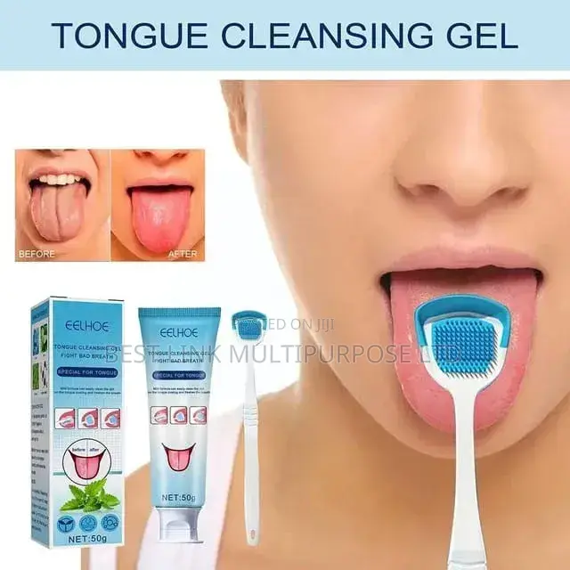 Tongue Cleansing Gel With Tongue Scraper/Cure Mouth Odour