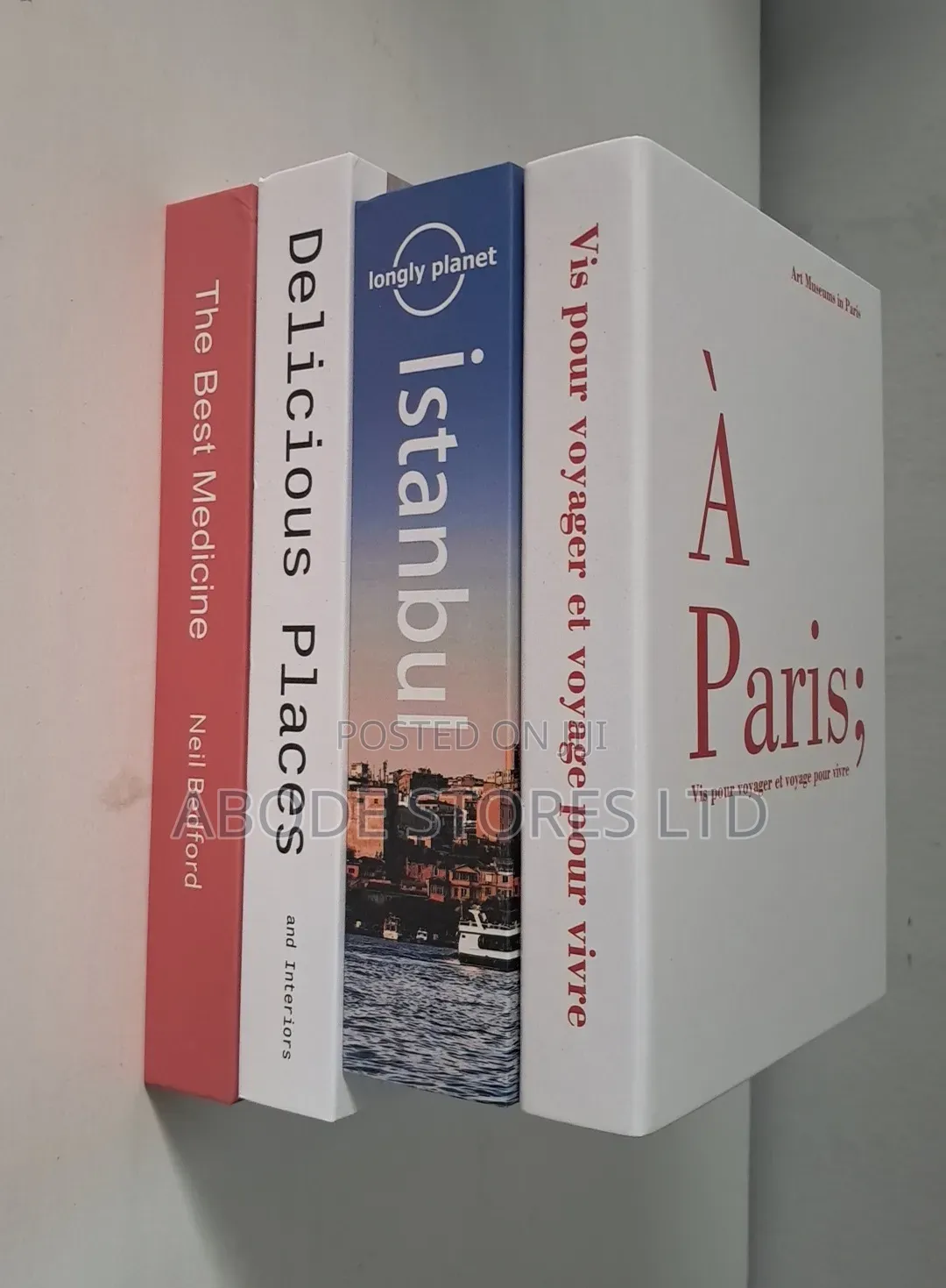 4 in 1 Colourful Faux Book Decor Set