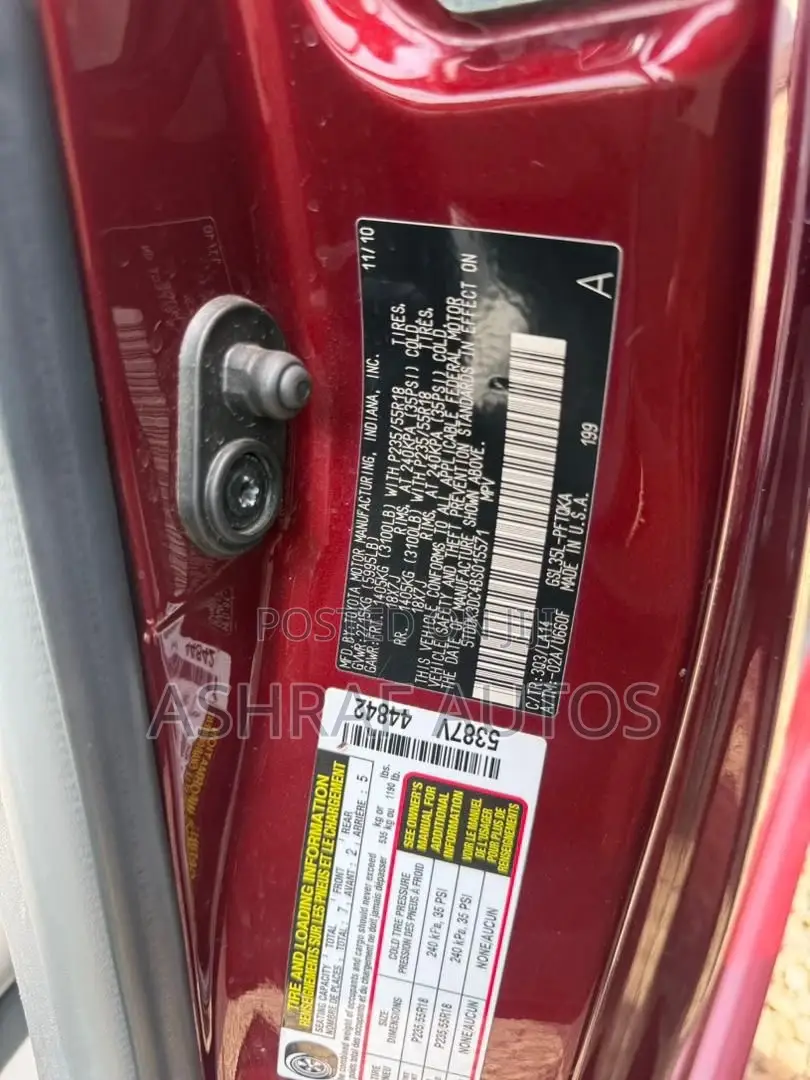 Toyota Sienna Limited AWD 7-Passenger 2013 Red
