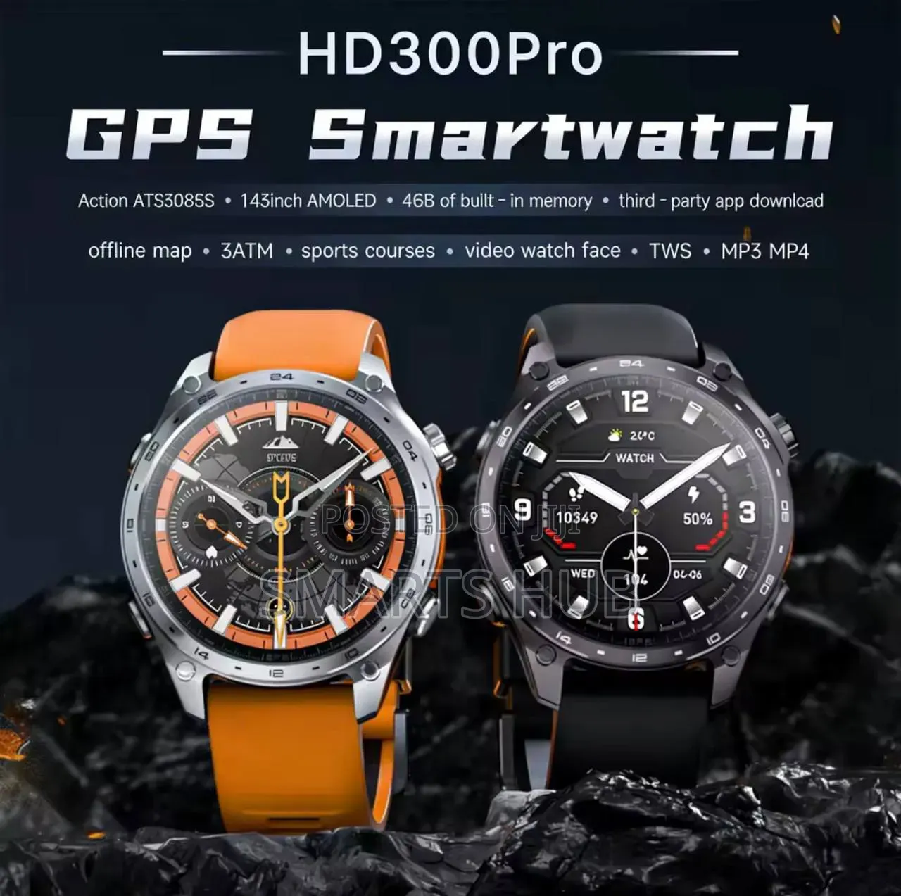 2026 Hd300 Pro GPS Smart Watch