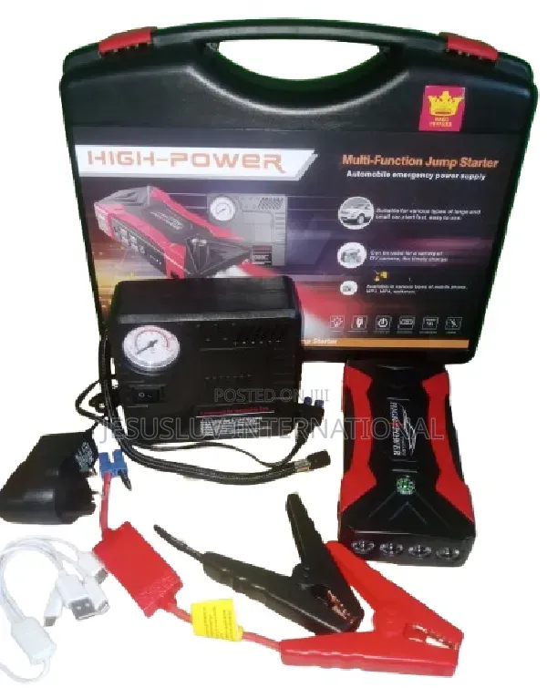 Powerful Jump Starter Air Tyre Pump 99800mah for Vehicles