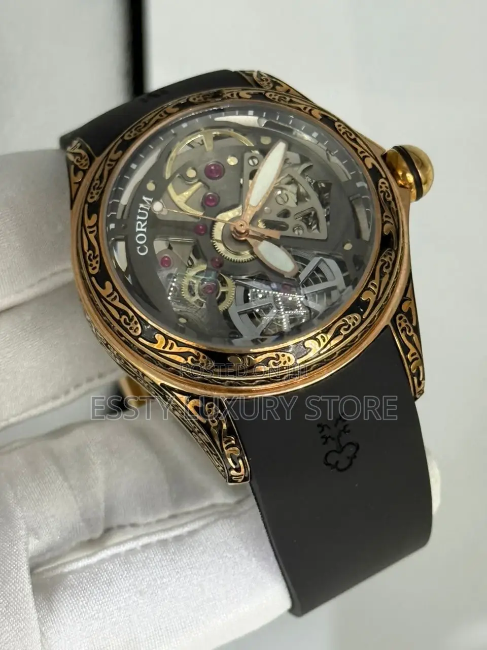 High Quality Luxury Corum Rubber Wristwatch