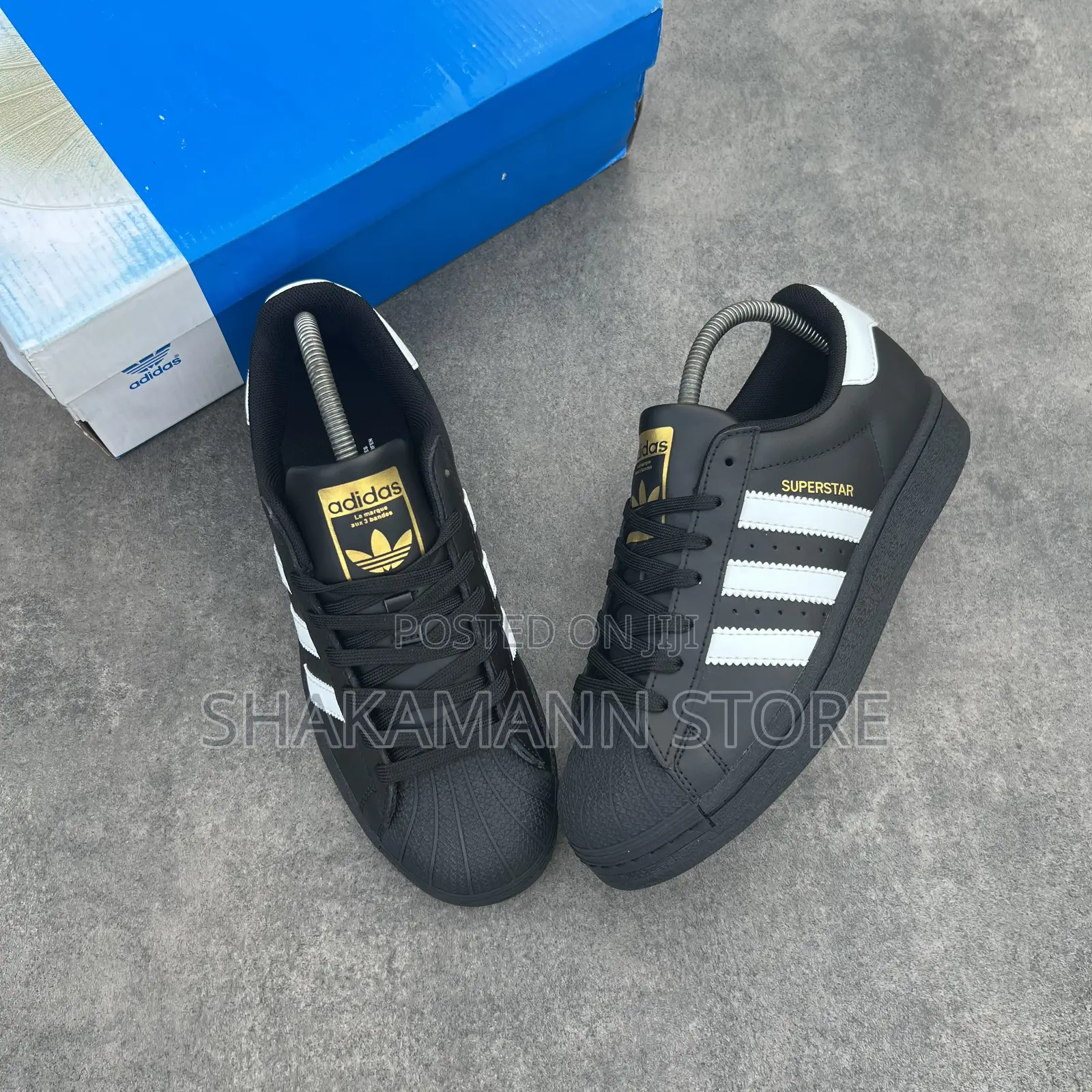 Adidas Superstar Triple Black White Stripes