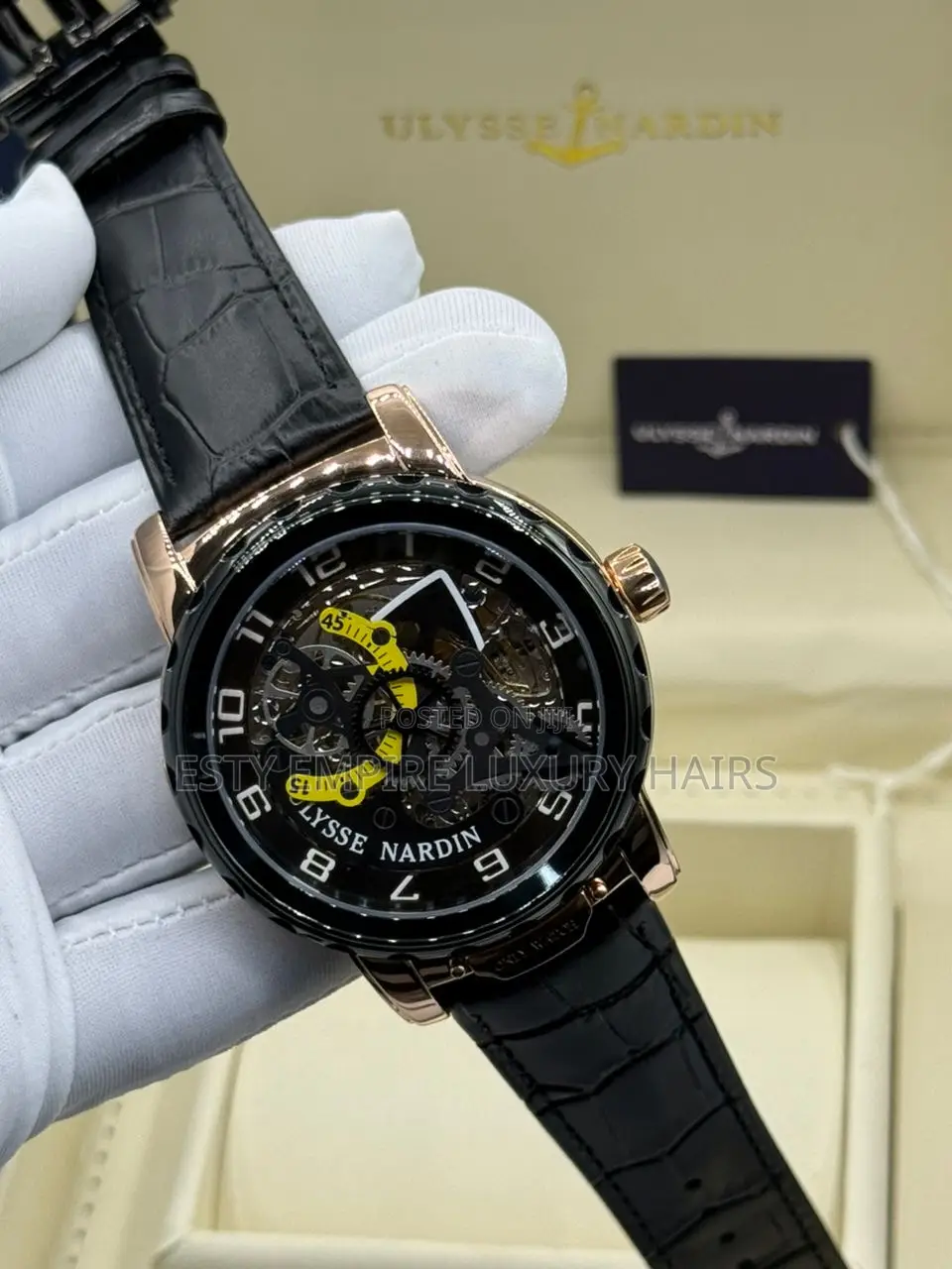 High Quality Luxury Ulysse Leather Wristwatch