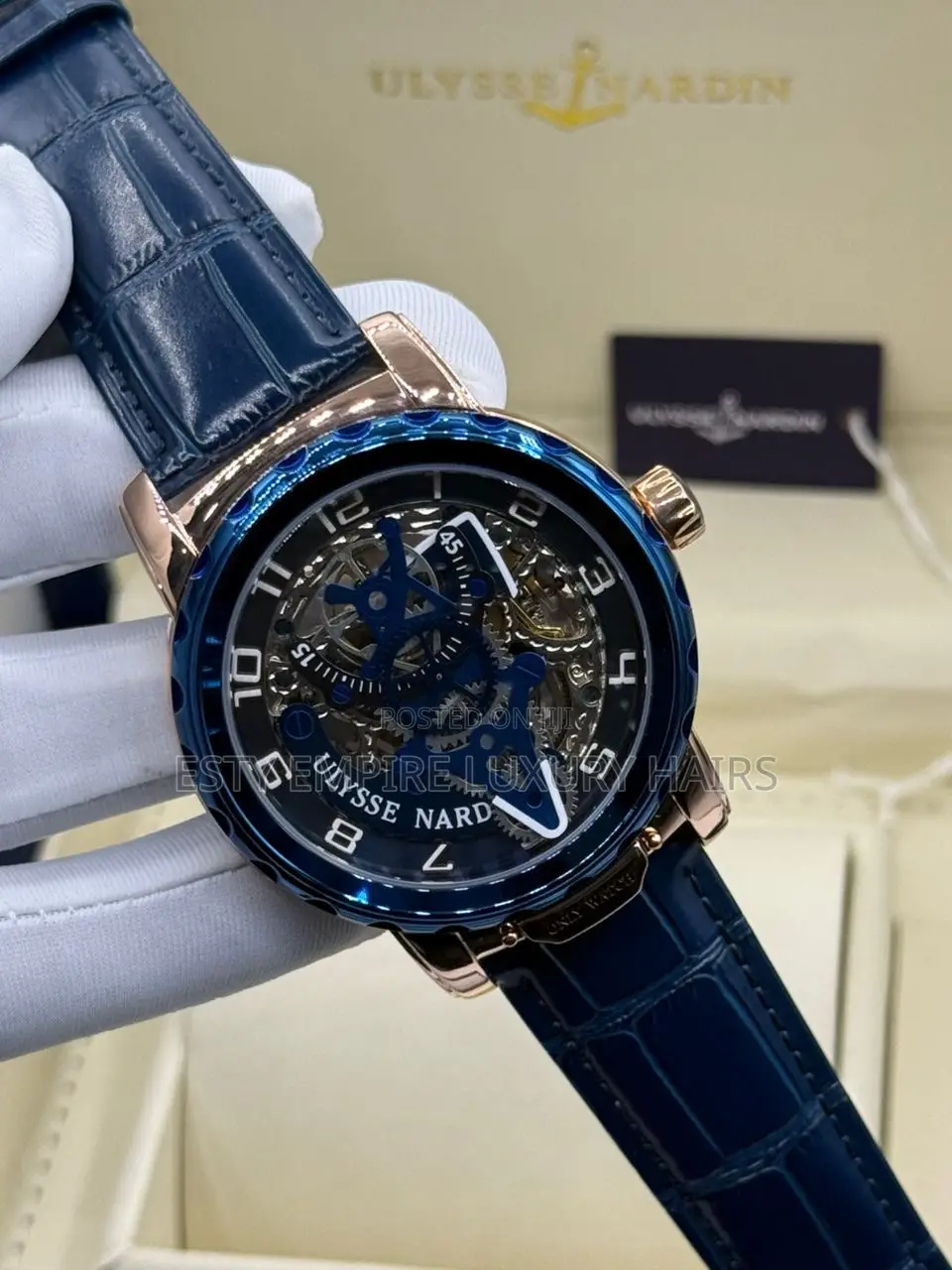 High Quality Luxury Ulysse Leather Wristwatch