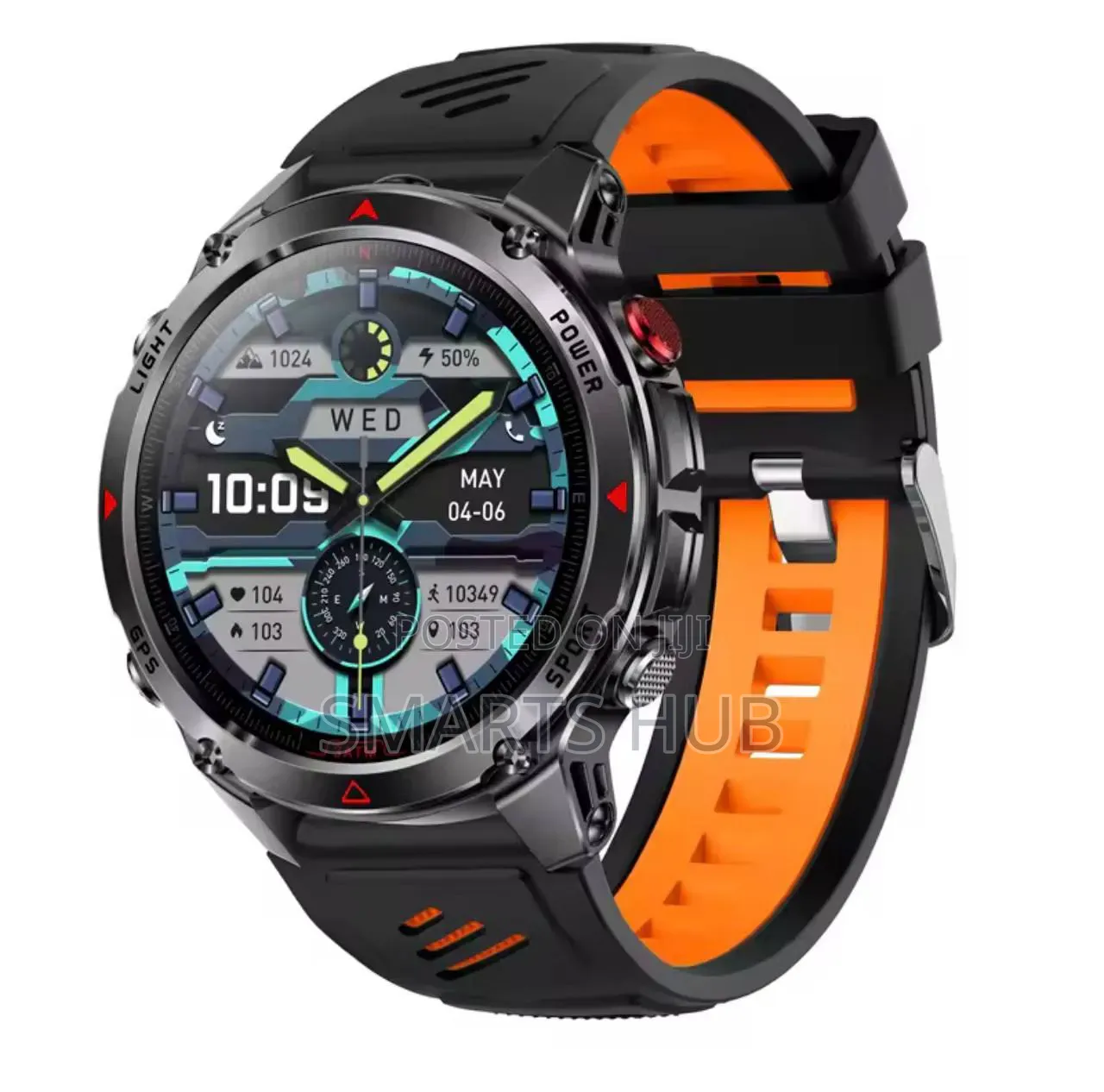 Ht37 Military Smart Watch Built-in GPS Positioning Compass