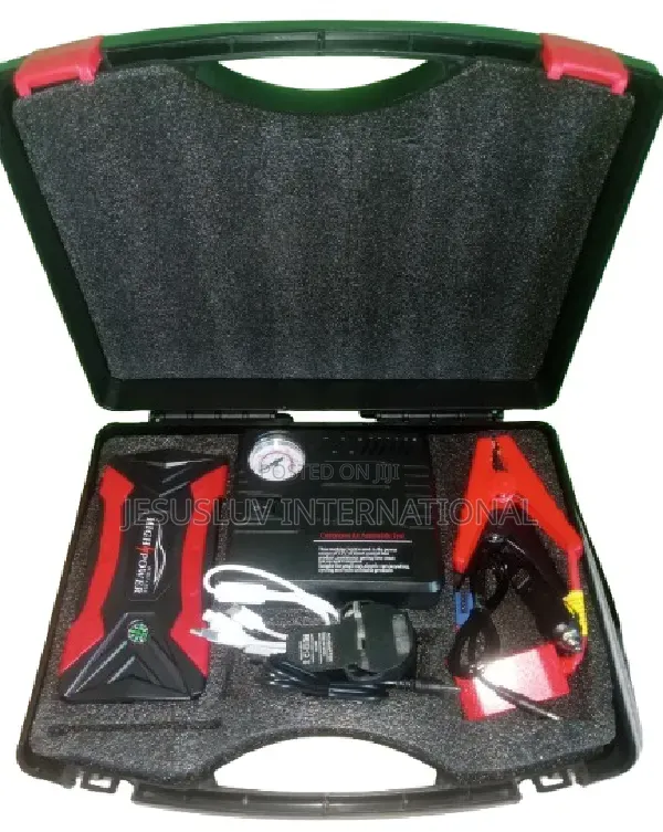 Emergency Jump Starter Battery Booster for Vehicles With Tyre Pump 12v