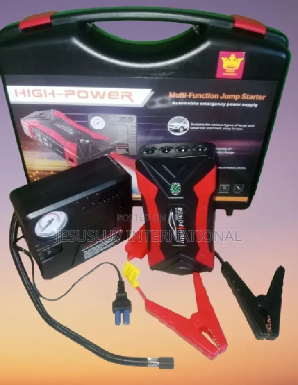 Vehicle Jump Starter 99,800mah ,12v Tyre Pump 4 Usb for Charging